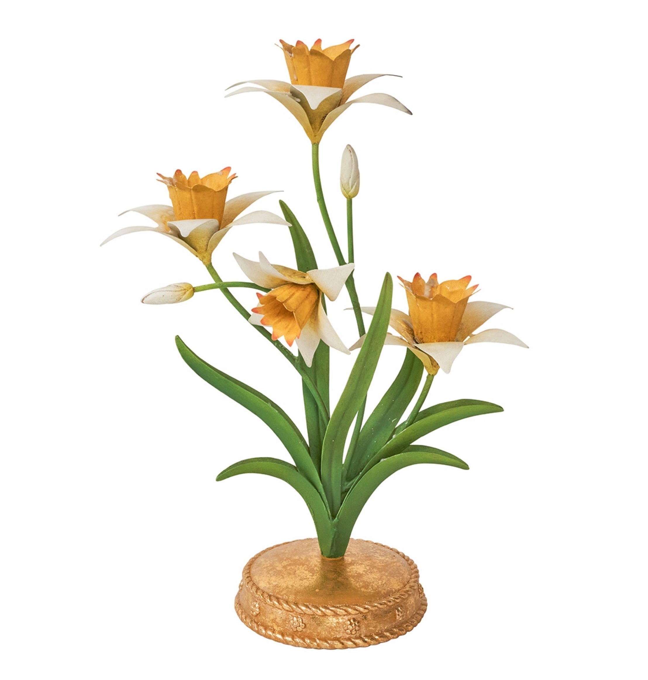 Meadow Walk Daffodil 14" Centerpiece Candelabra