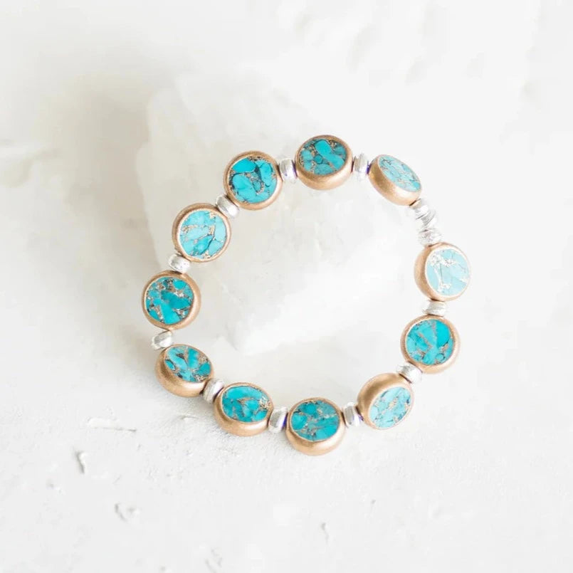 Veda Mosaic Turquoise Bracelet