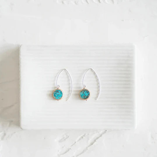 Veda Mosaic Turquoise Earring