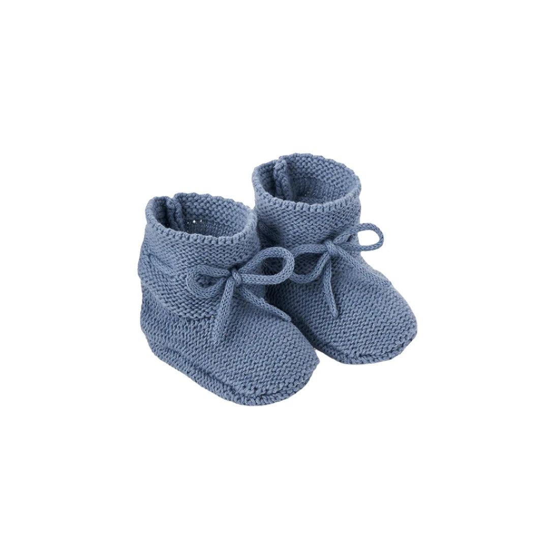 GARTER KNIT BABY BOOTIES