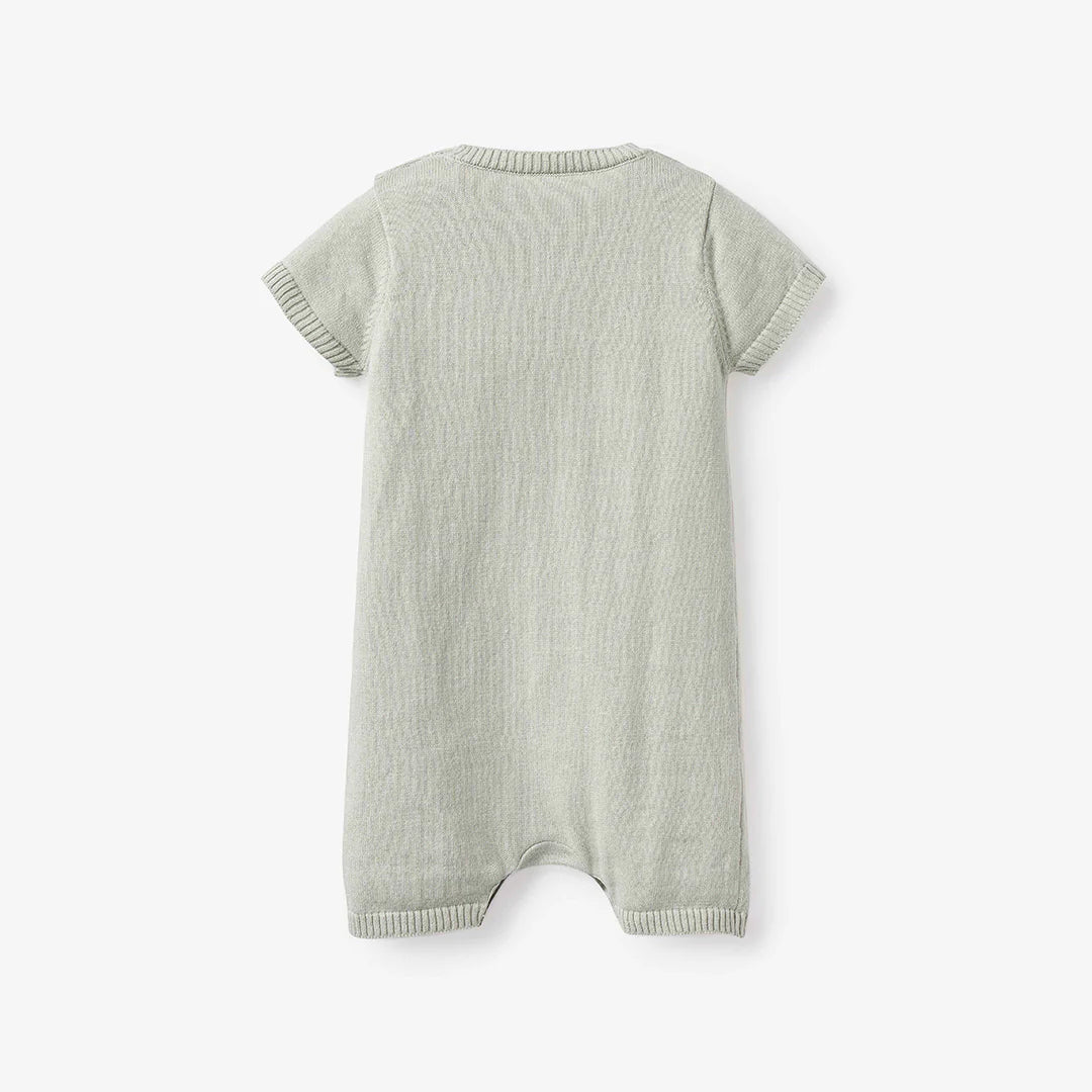 On the Farm Knit Shortall Romper