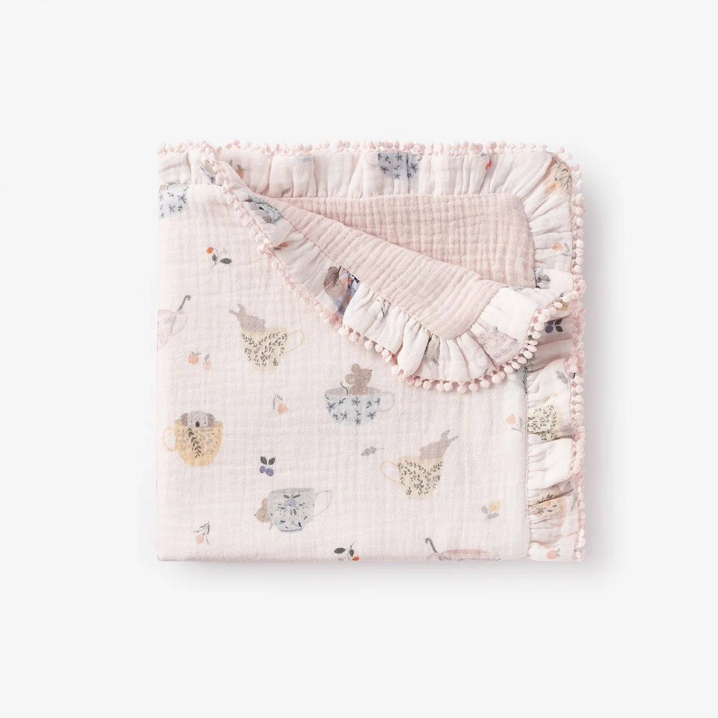 Tea Party Organic Muslin Security Blankie