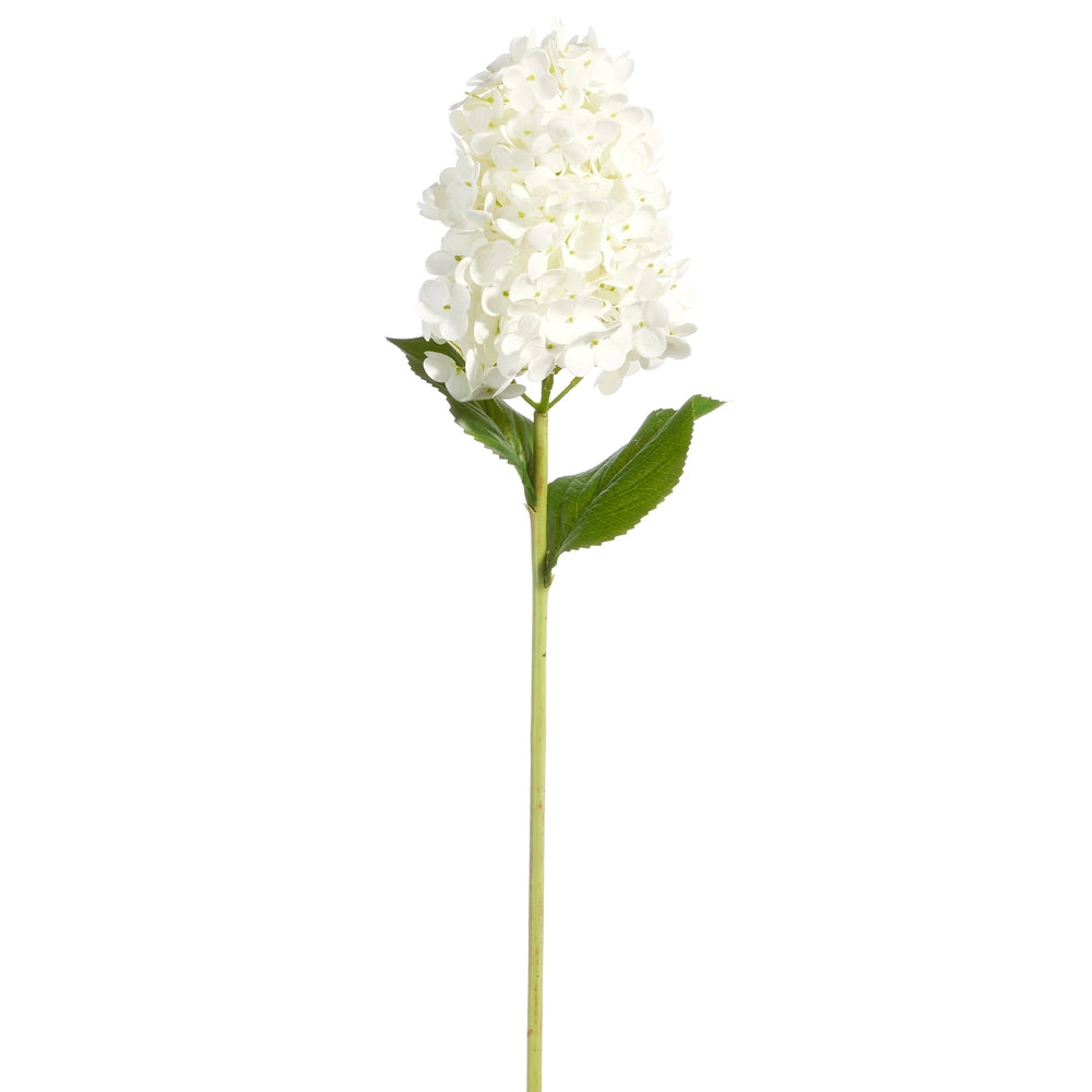 Real Touch White Cone Hydrangea Stem 29"