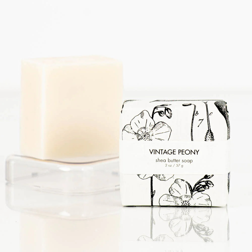 Vintage Peony Petite Shea Butter Soap