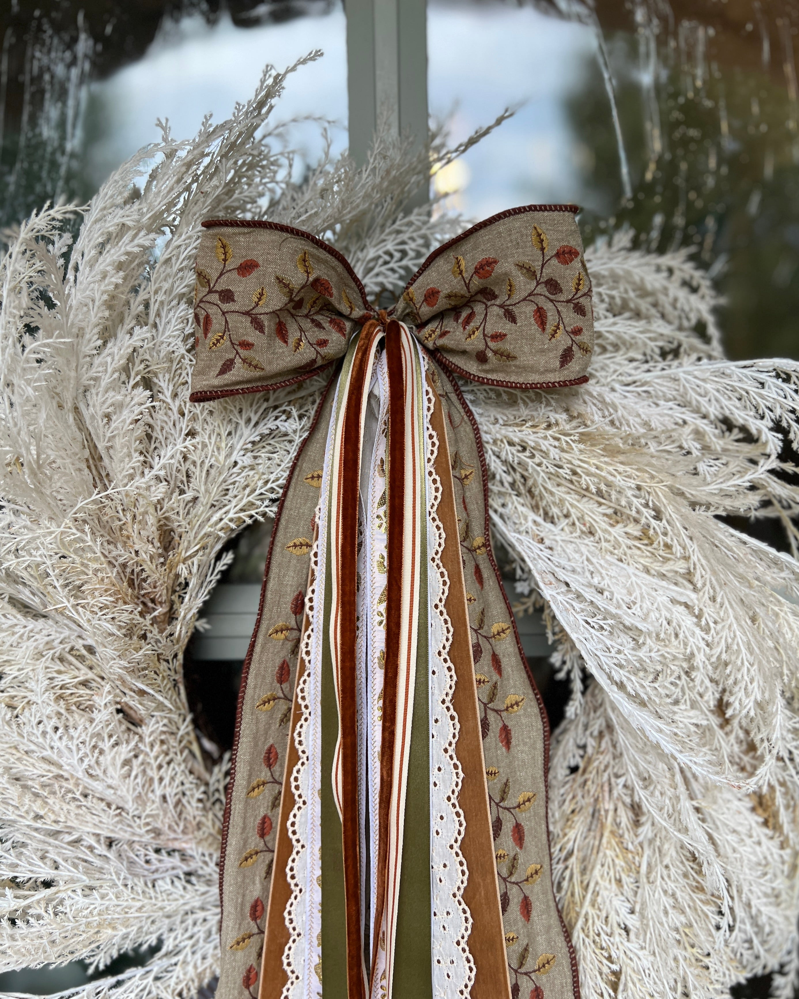 Falling Leaves Wreath Ribbon