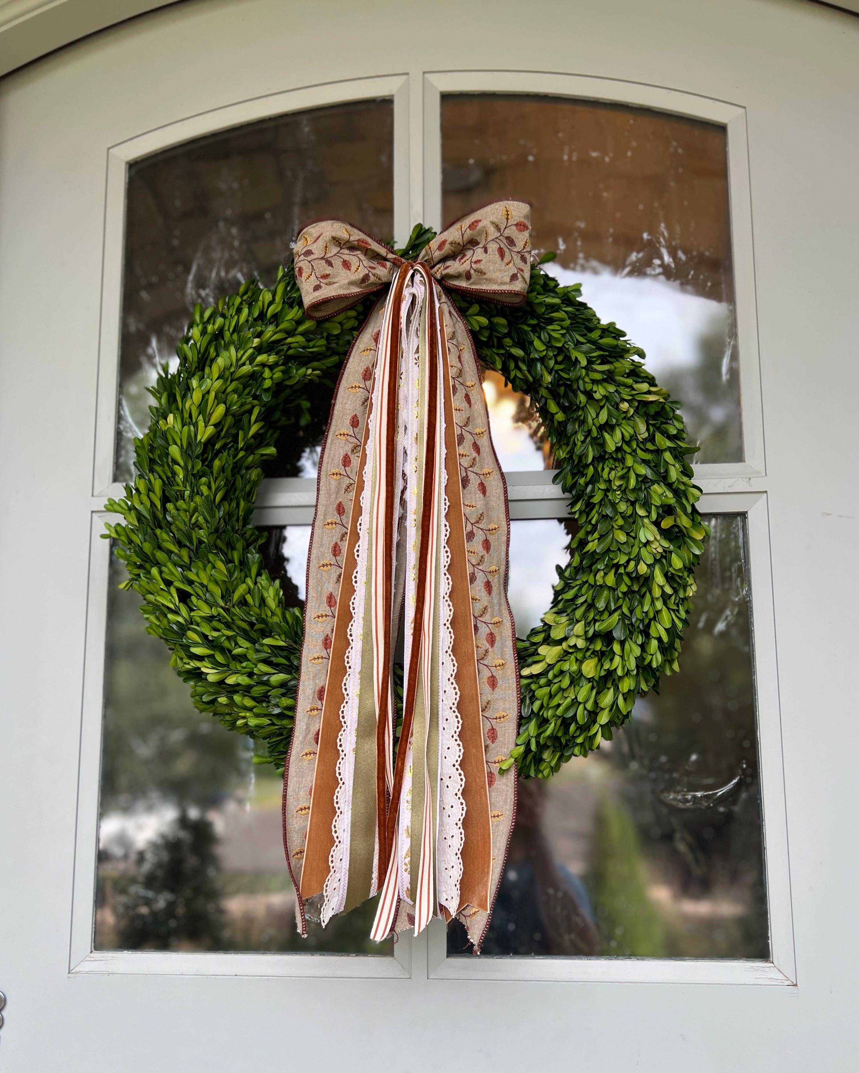 Falling Leaves Wreath Ribbon