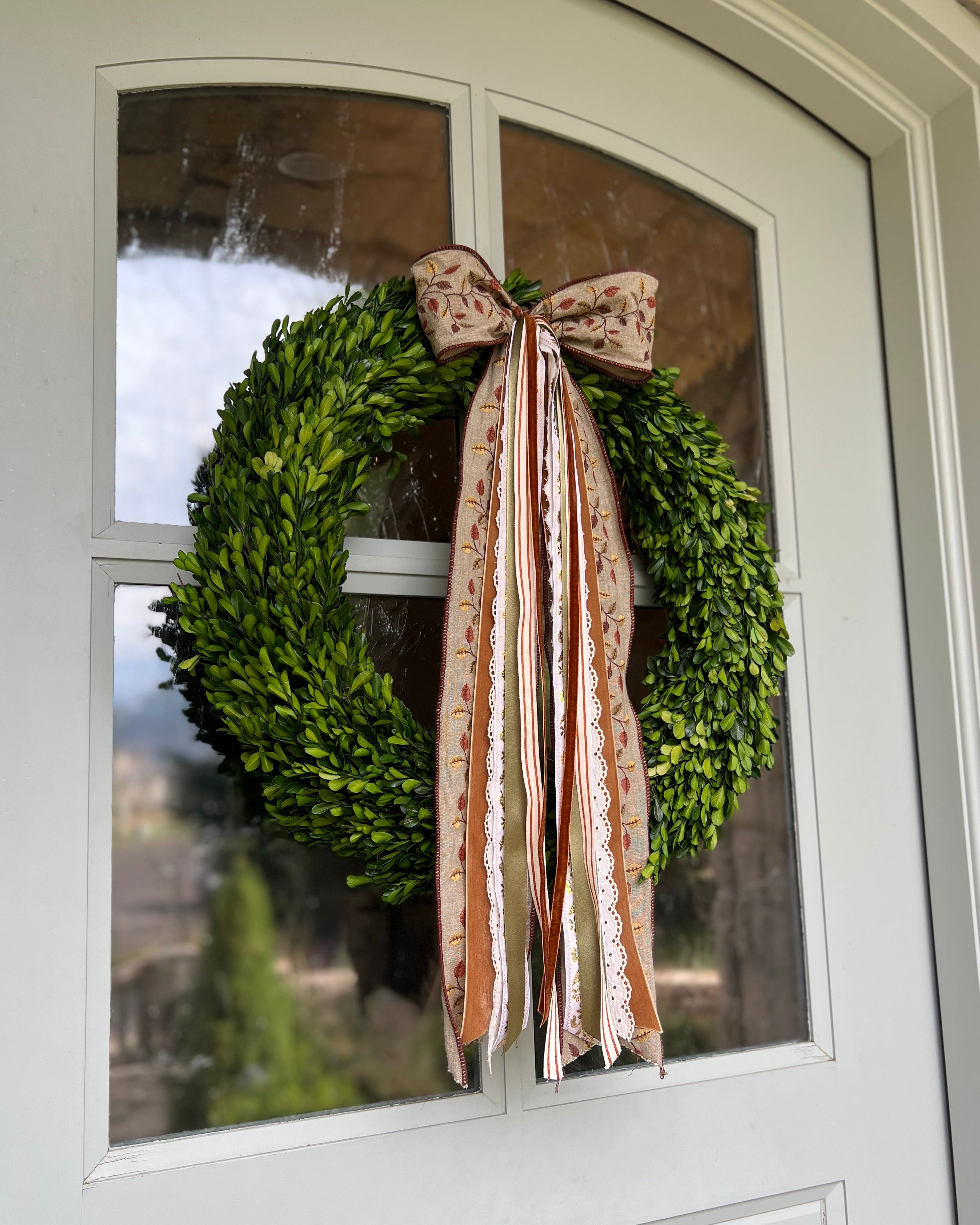 Falling Leaves Wreath Ribbon
