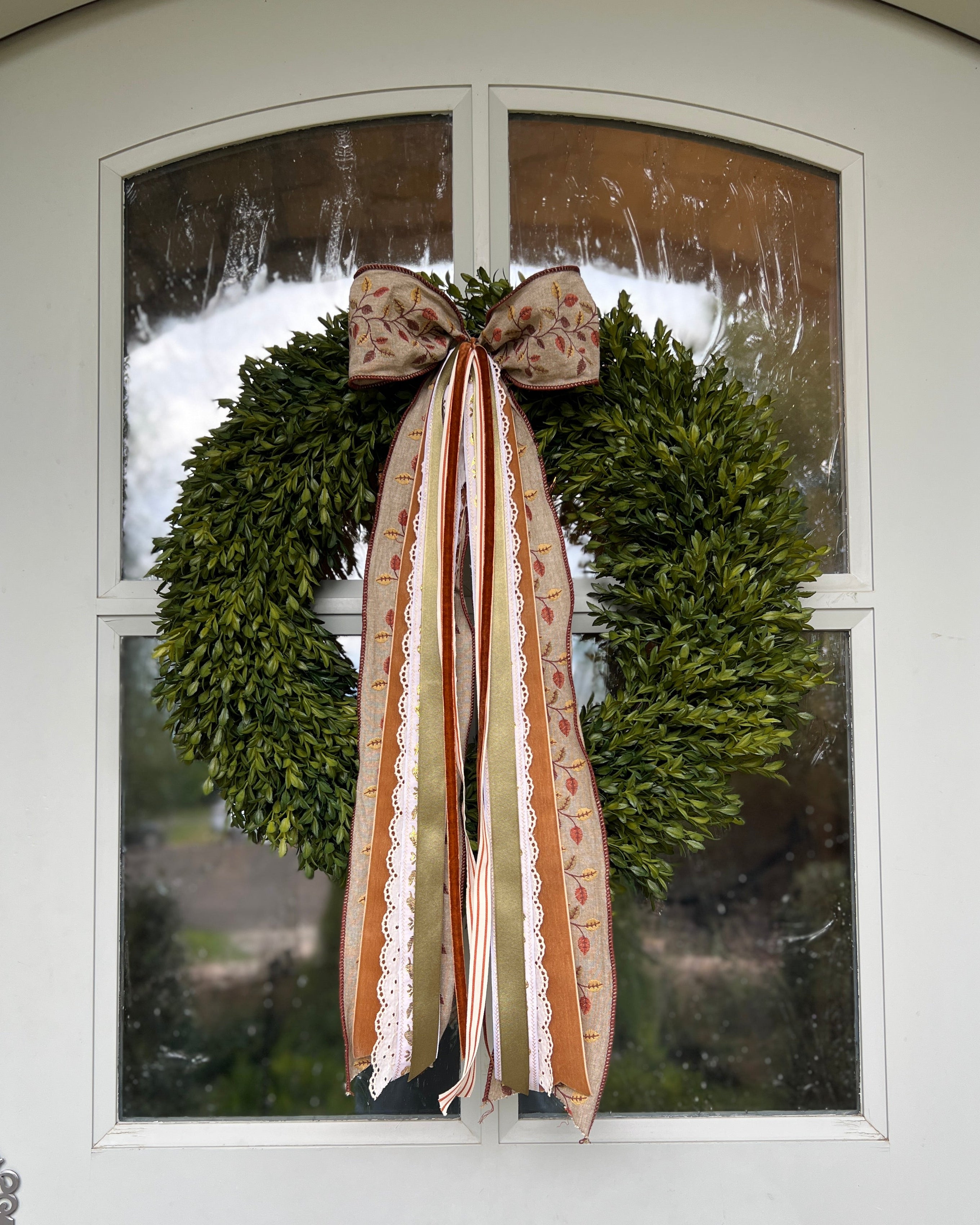 Falling Leaves Wreath Ribbon