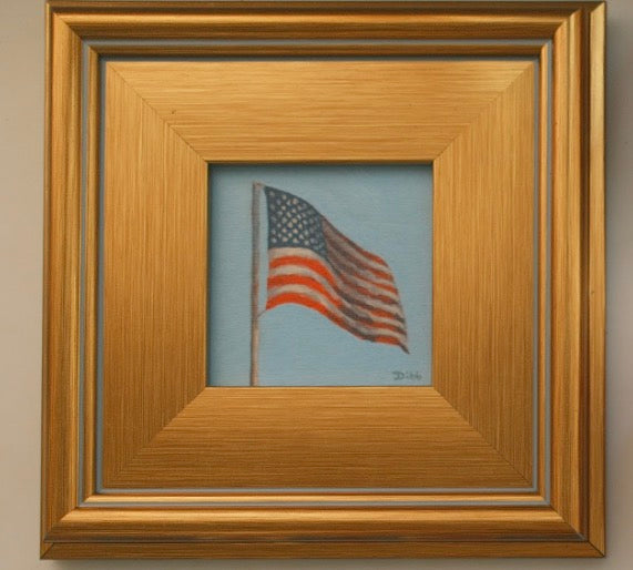 Libby Dibb American Flag Deluxe 4" x 4"