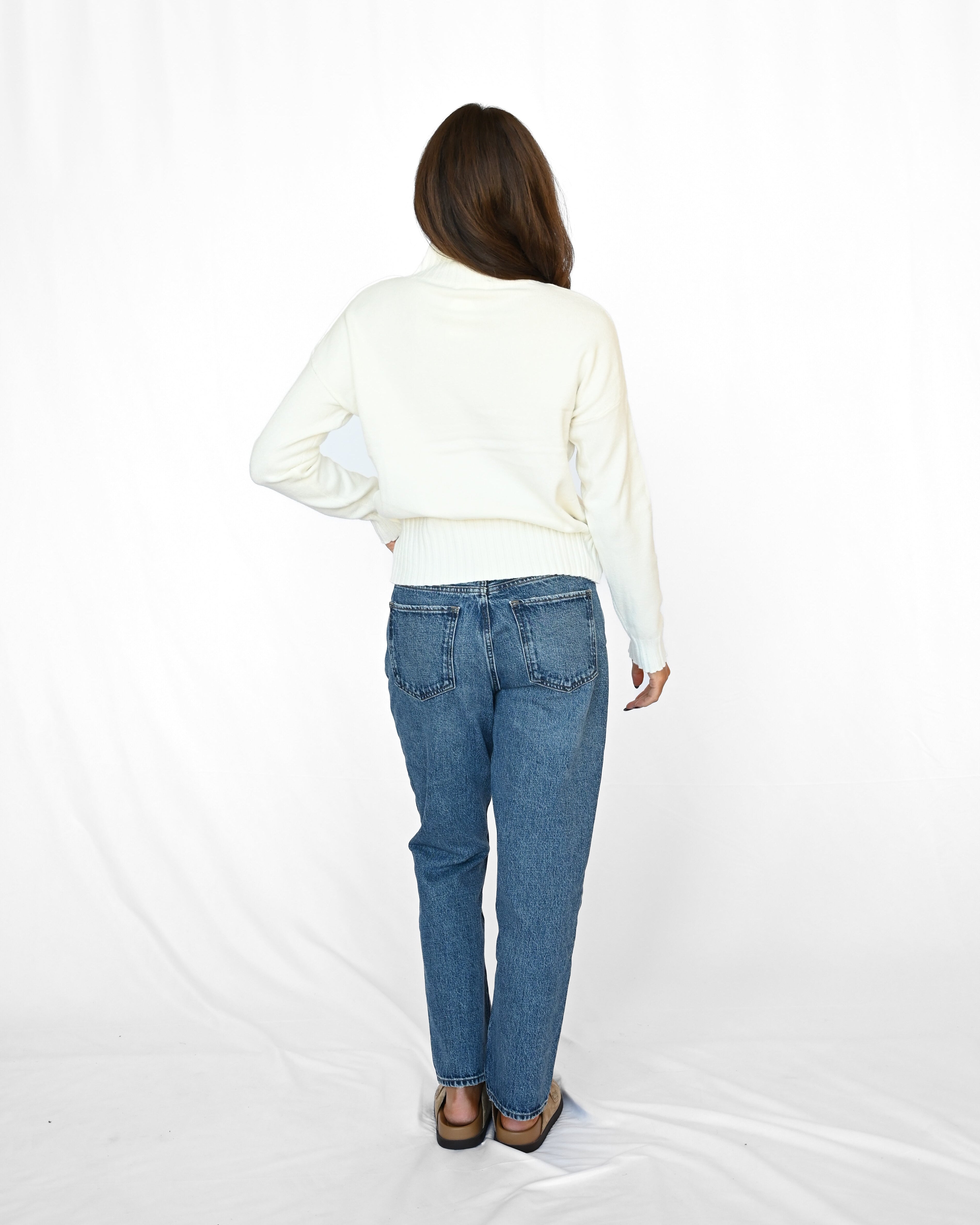 Georgia Mockneck Knit Top