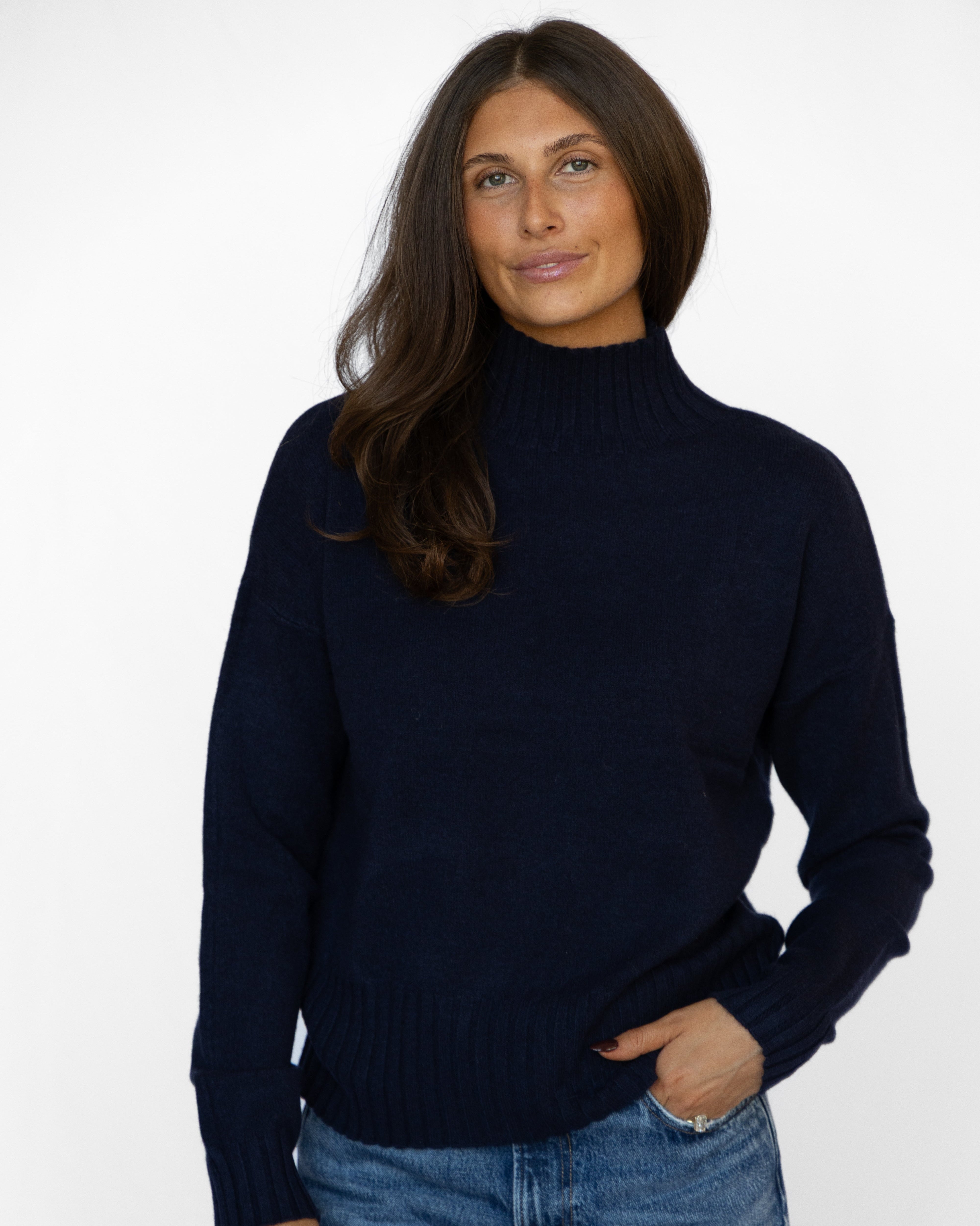 Georgia Mockneck Knit Top