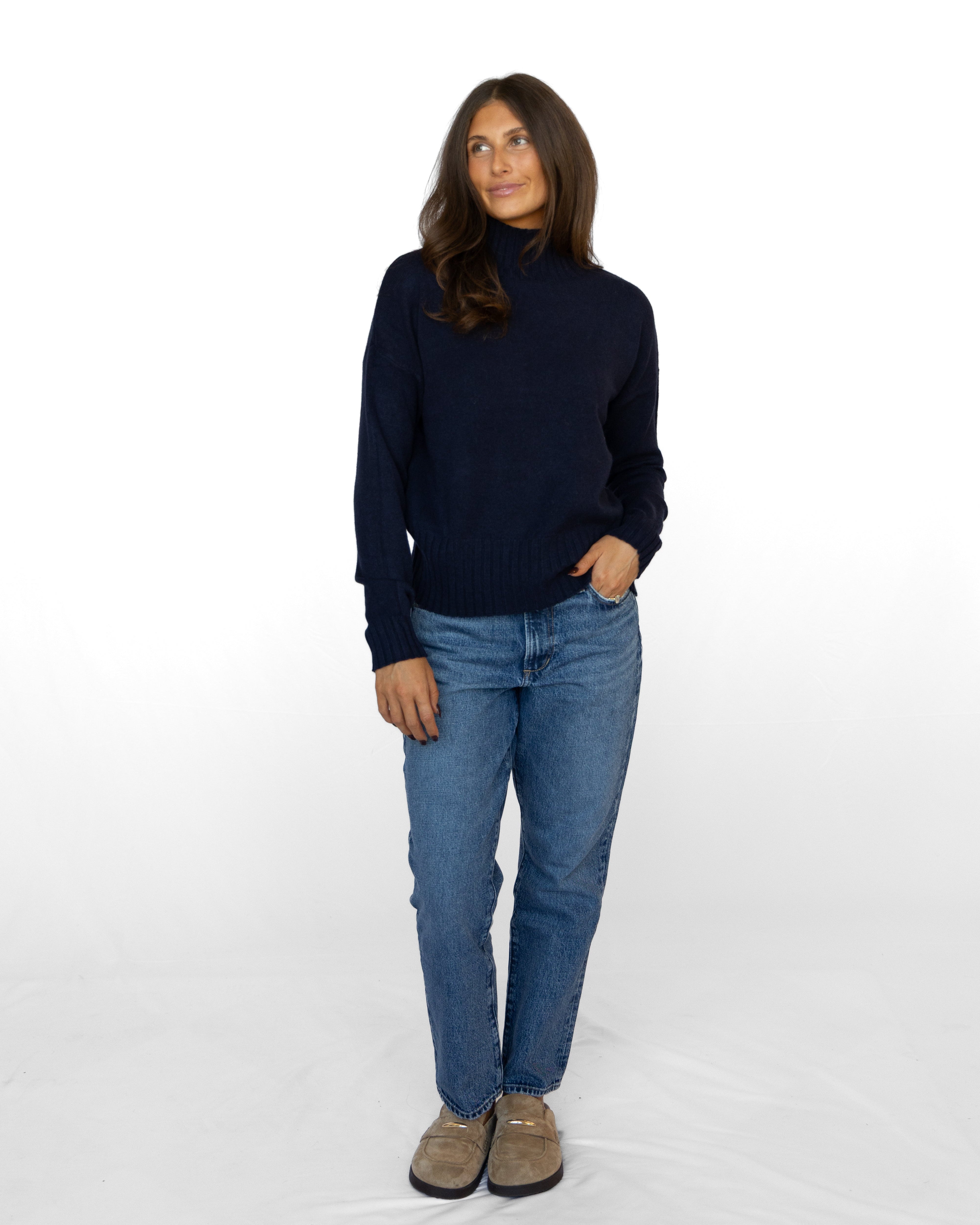 Georgia Mockneck Knit Top