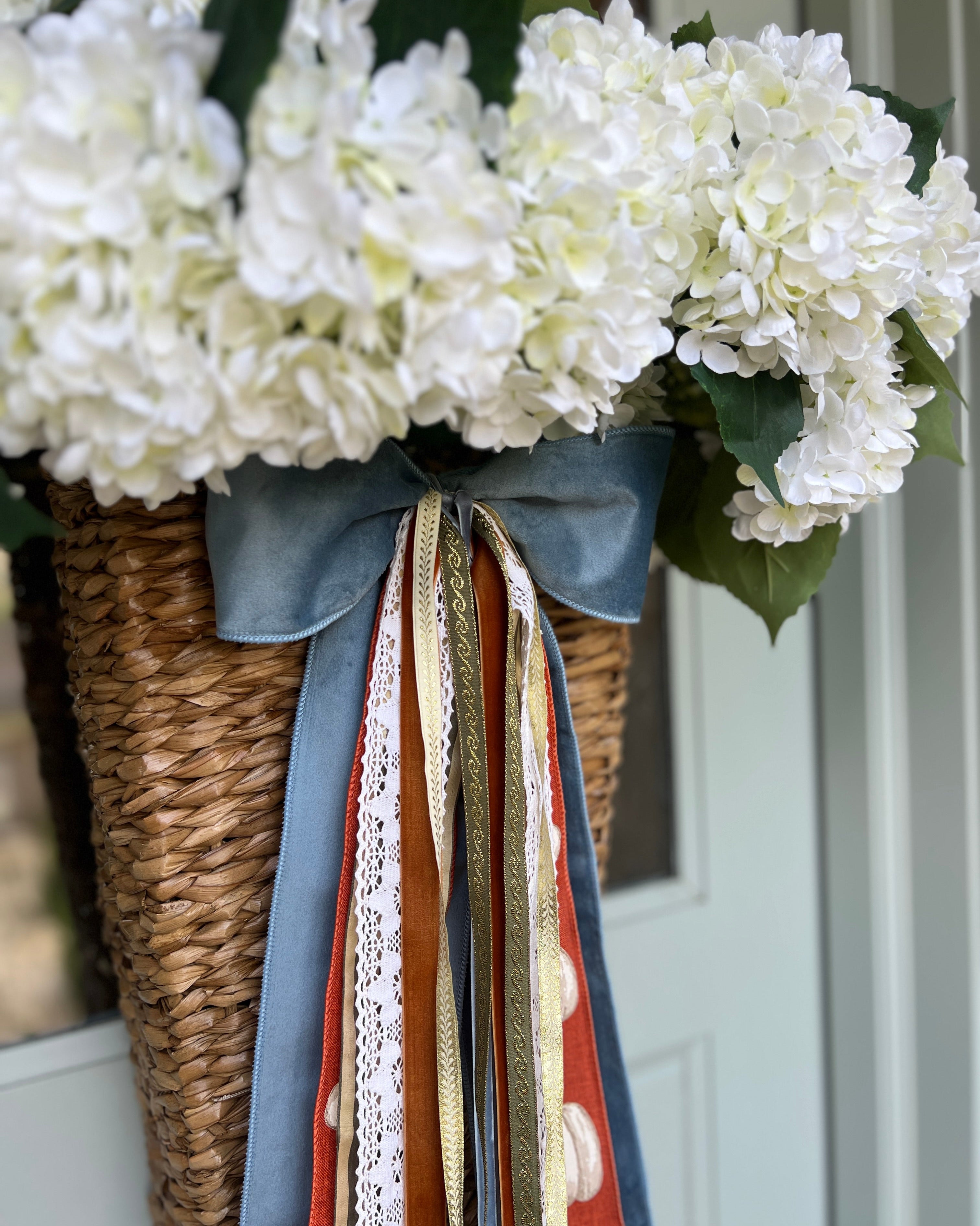 Gilded Pumpkin Wreath Ribbon