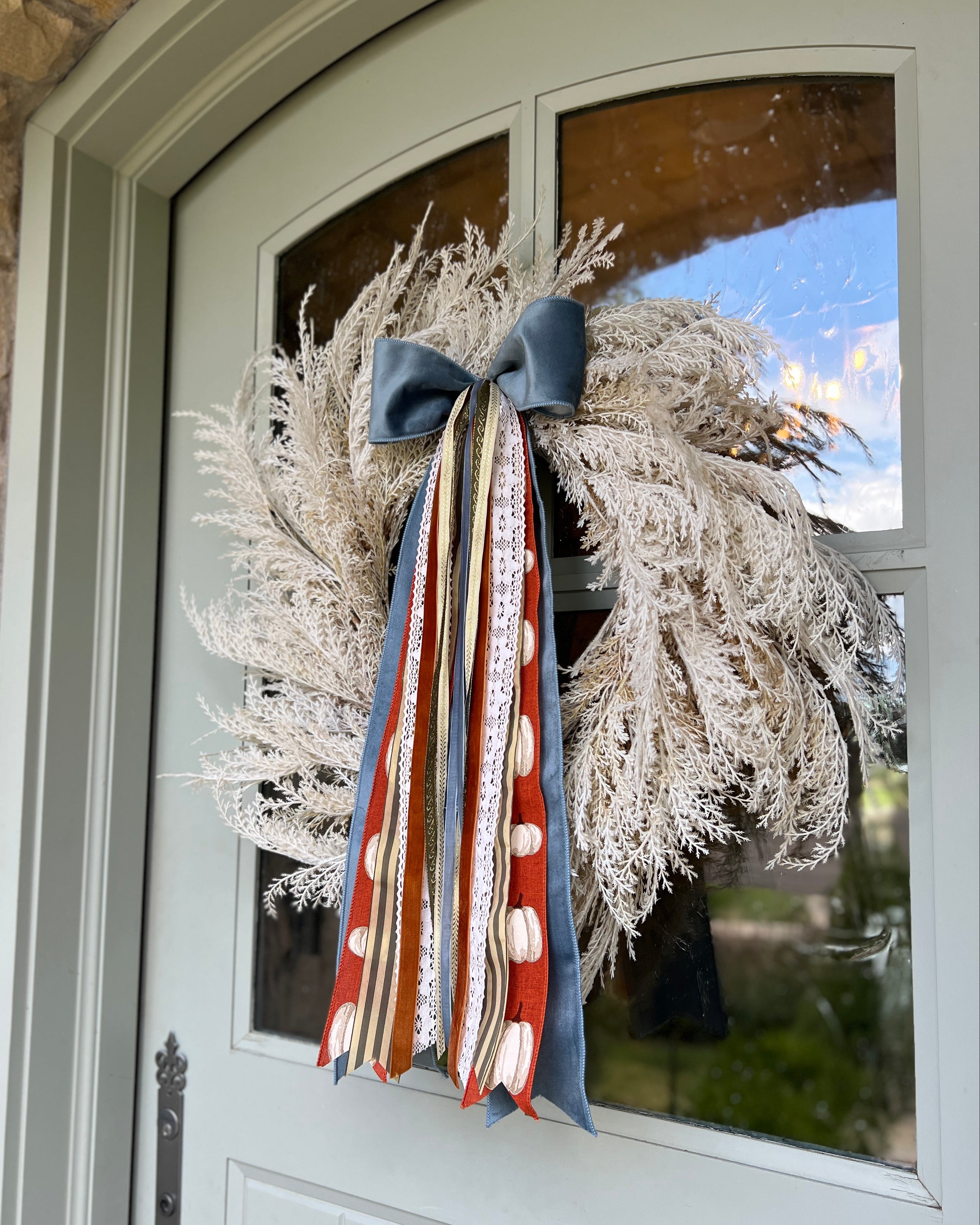 Gilded Pumpkin Wreath Ribbon