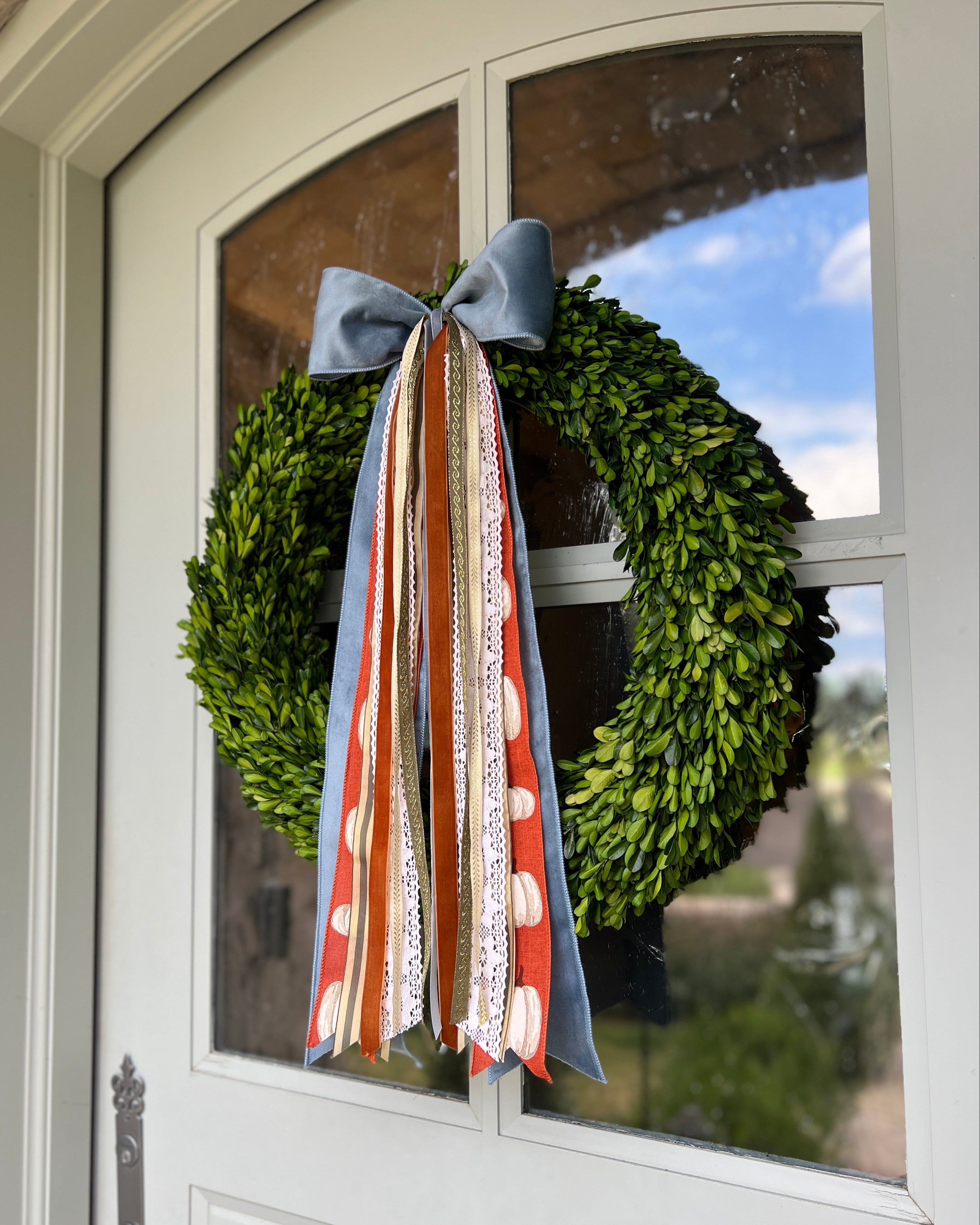 Gilded Pumpkin Wreath Ribbon