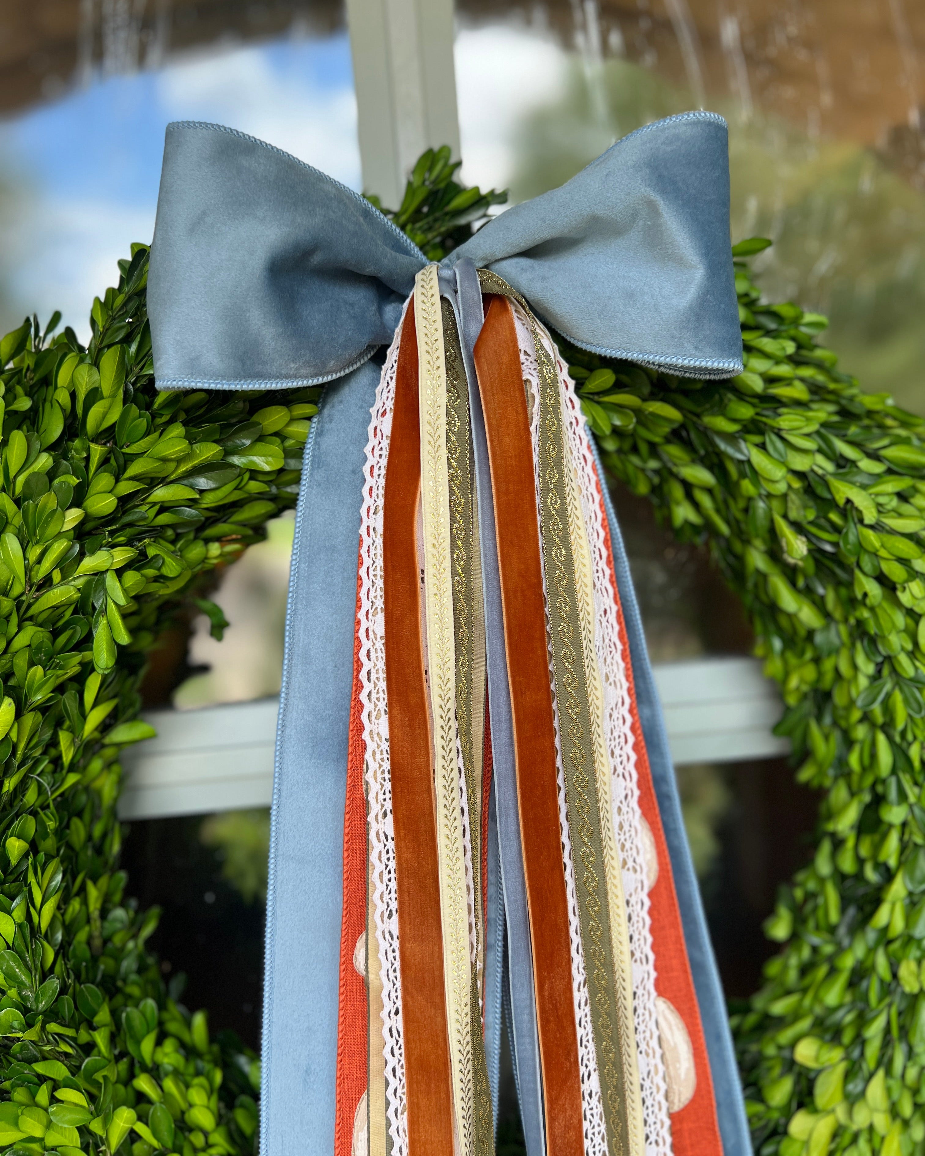 Gilded Pumpkin Wreath Ribbon