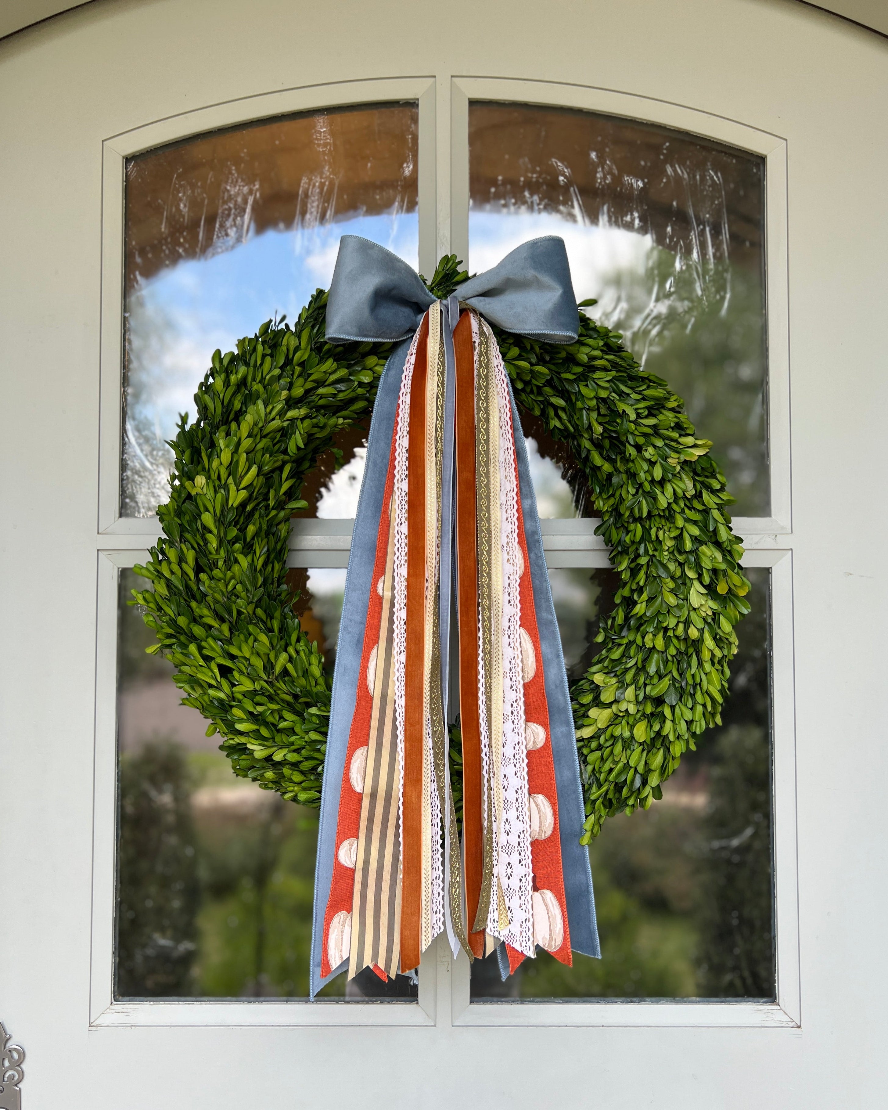 Gilded Pumpkin Wreath Ribbon