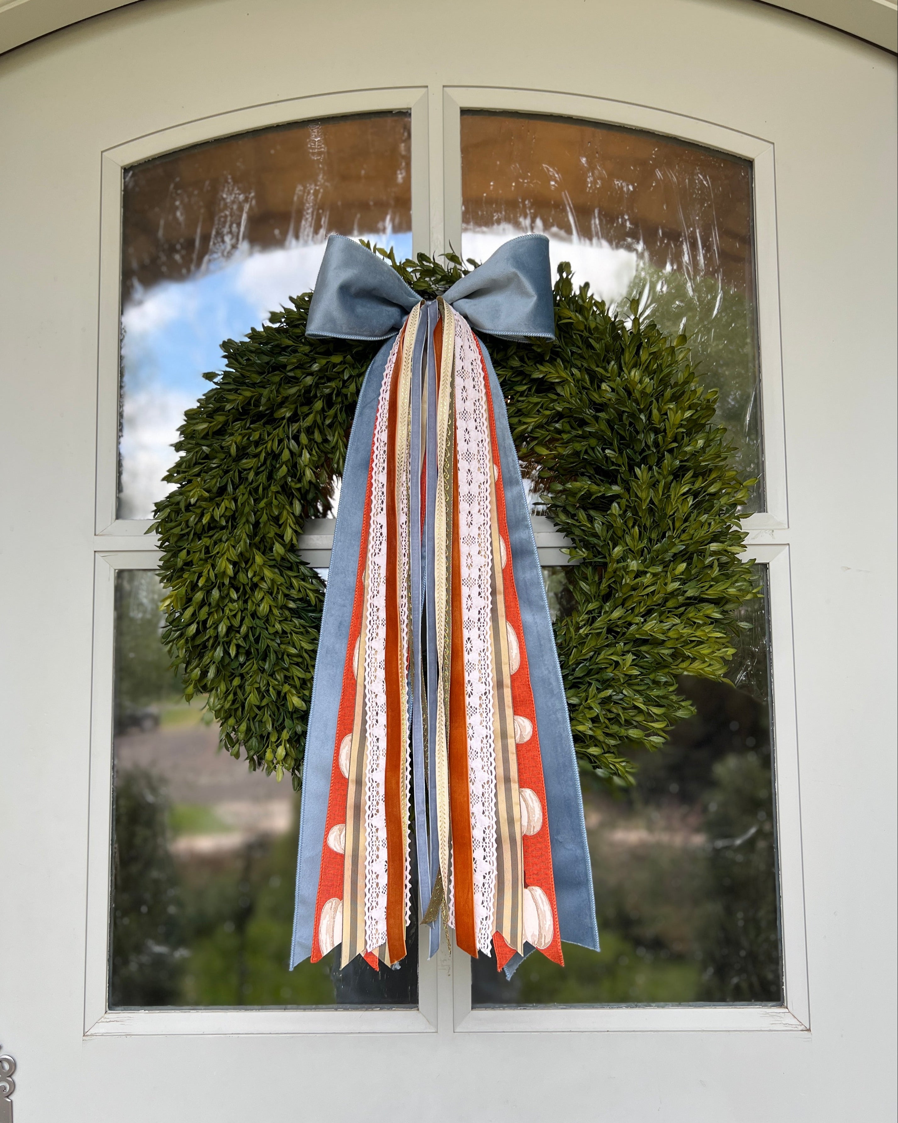 Gilded Pumpkin Wreath Ribbon