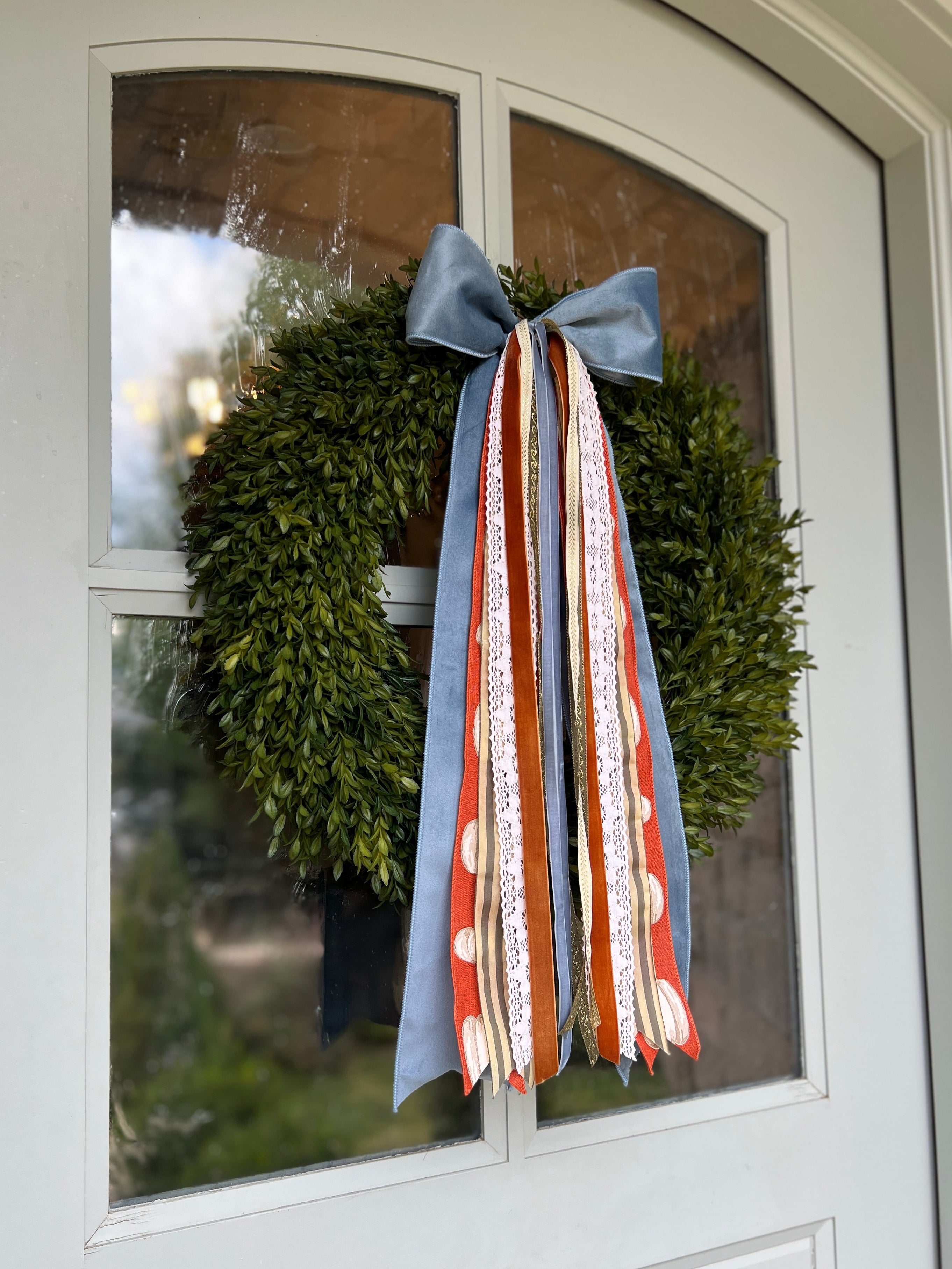 Gilded Pumpkin Wreath Ribbon