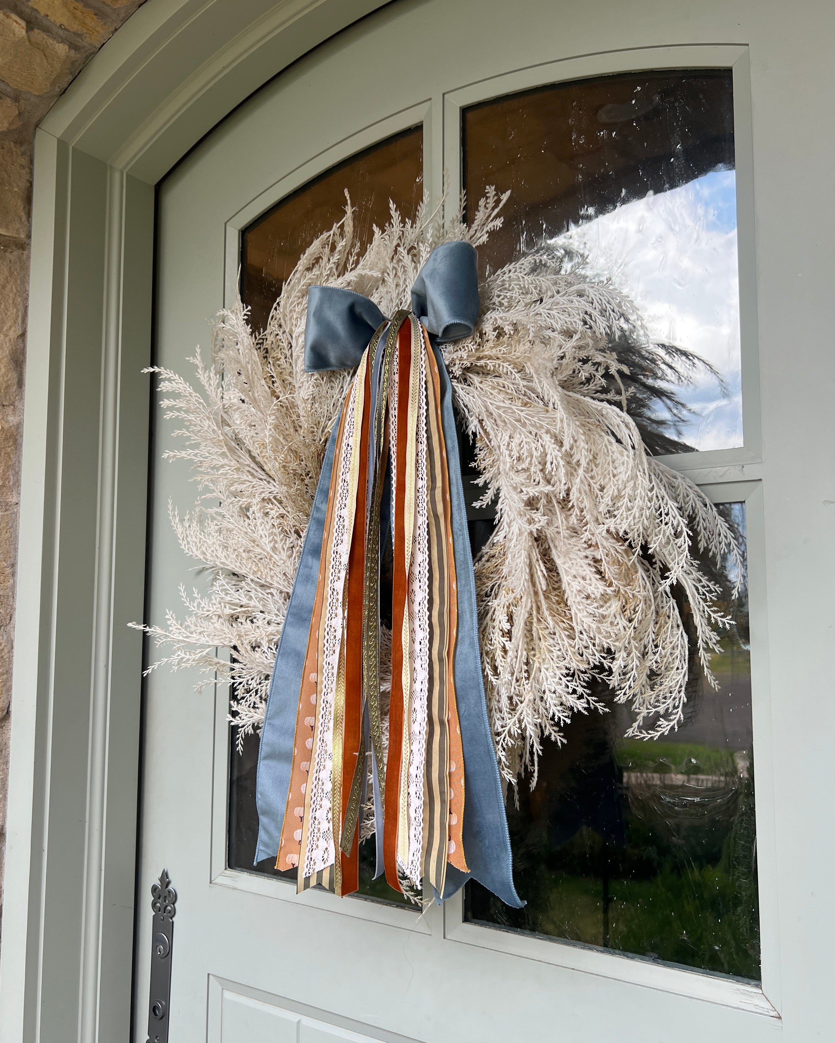 Gilded Pumpkin Wreath Ribbon