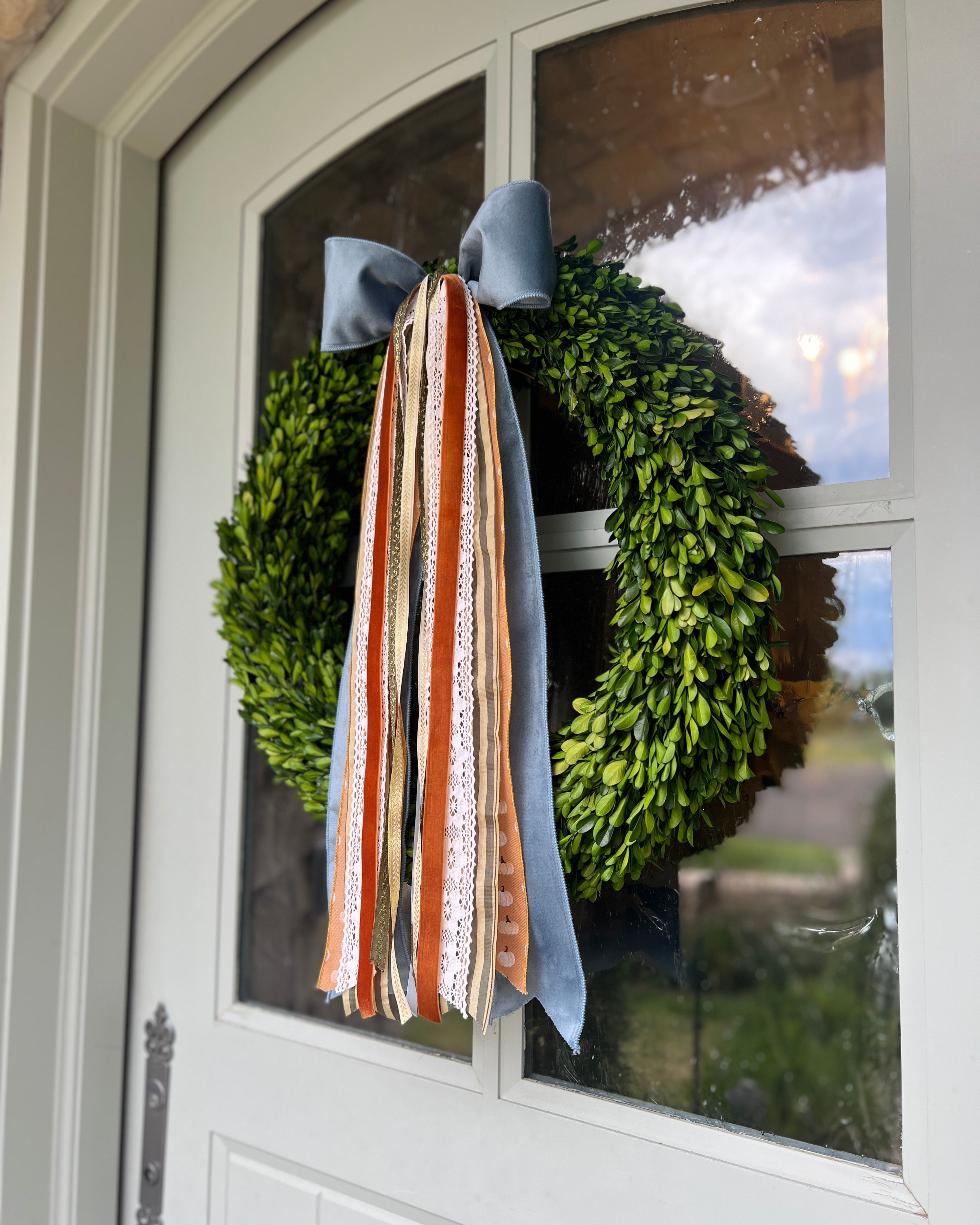 Gilded Pumpkin Wreath Ribbon