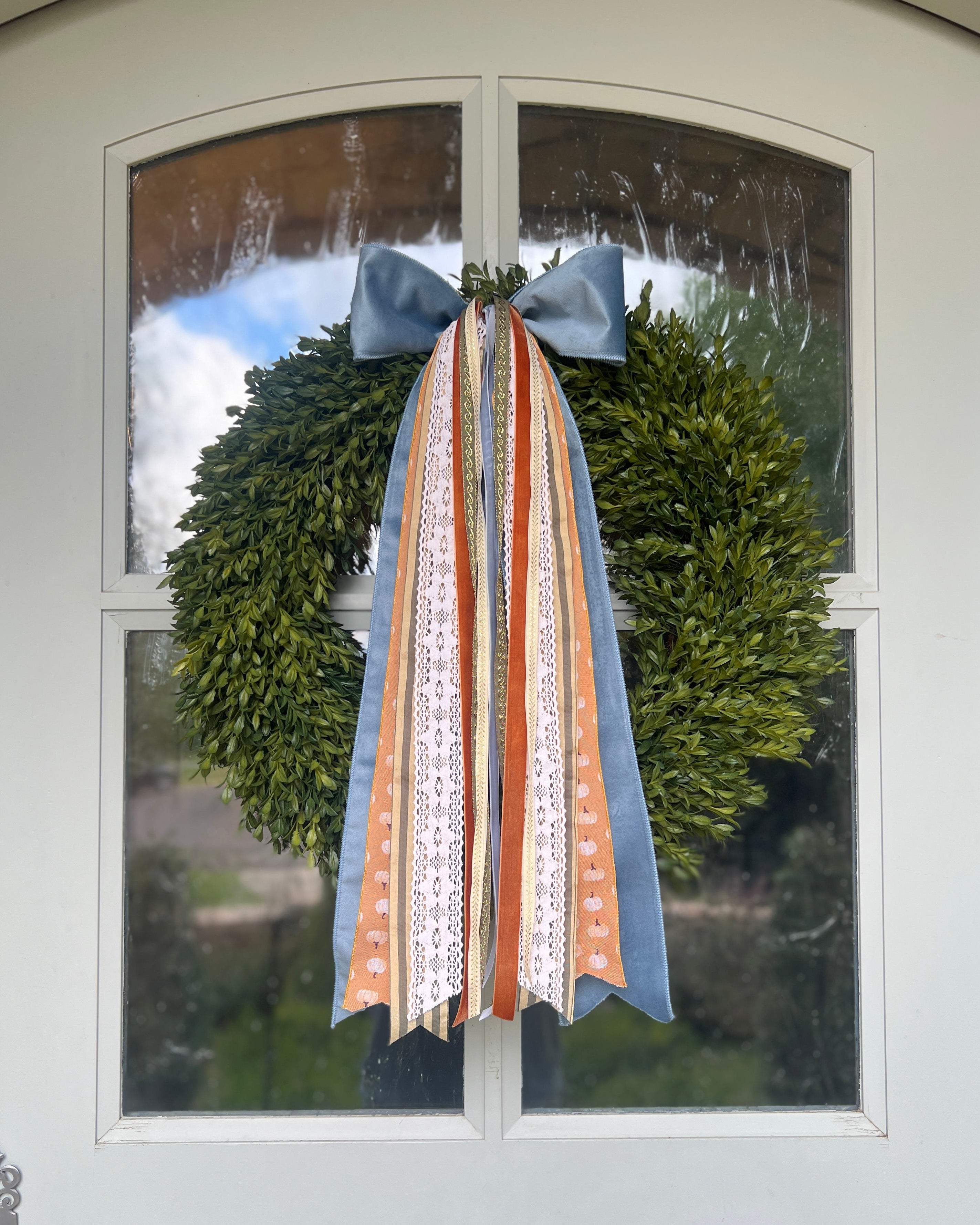Gilded Pumpkin Wreath Ribbon