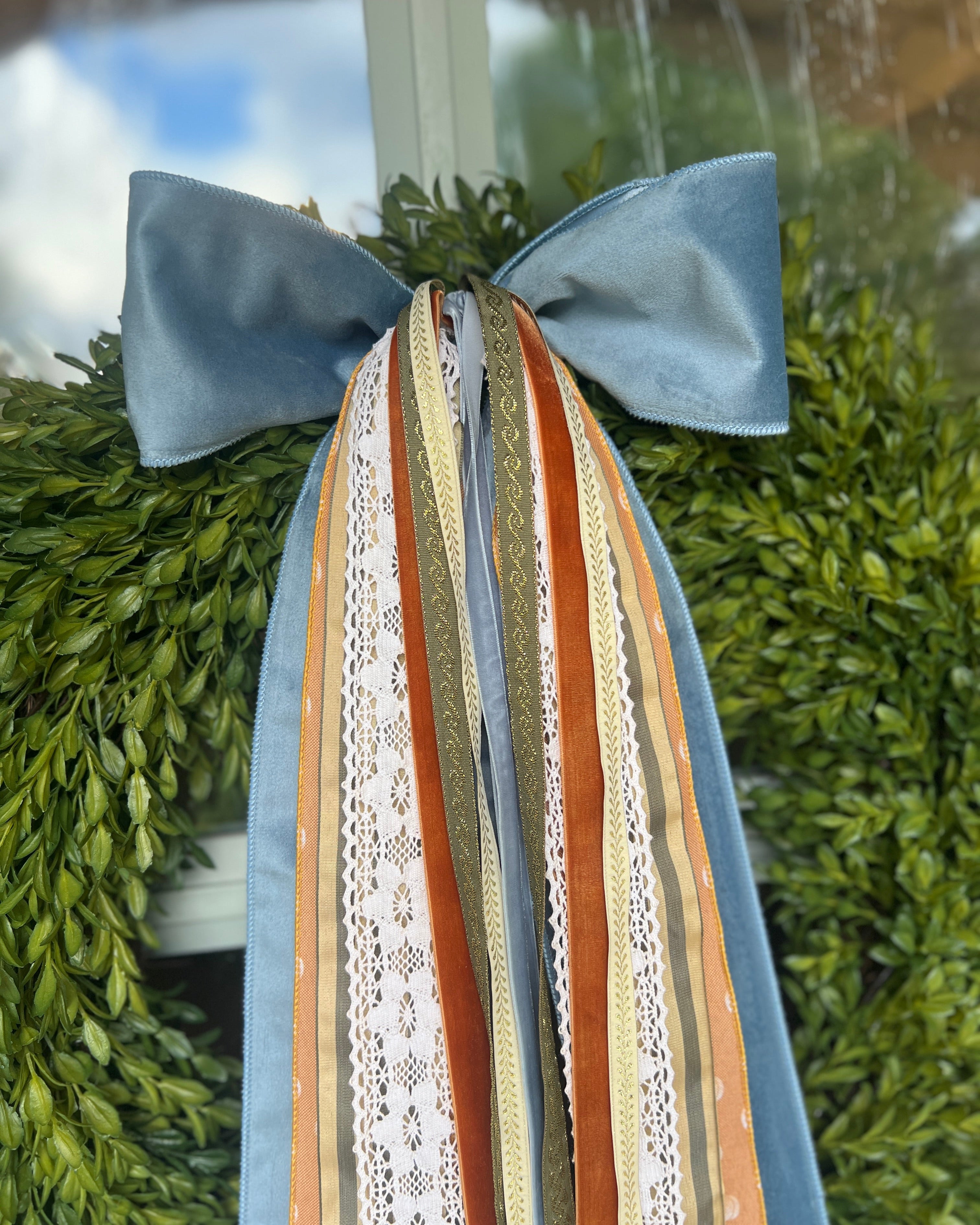 Gilded Pumpkin Wreath Ribbon