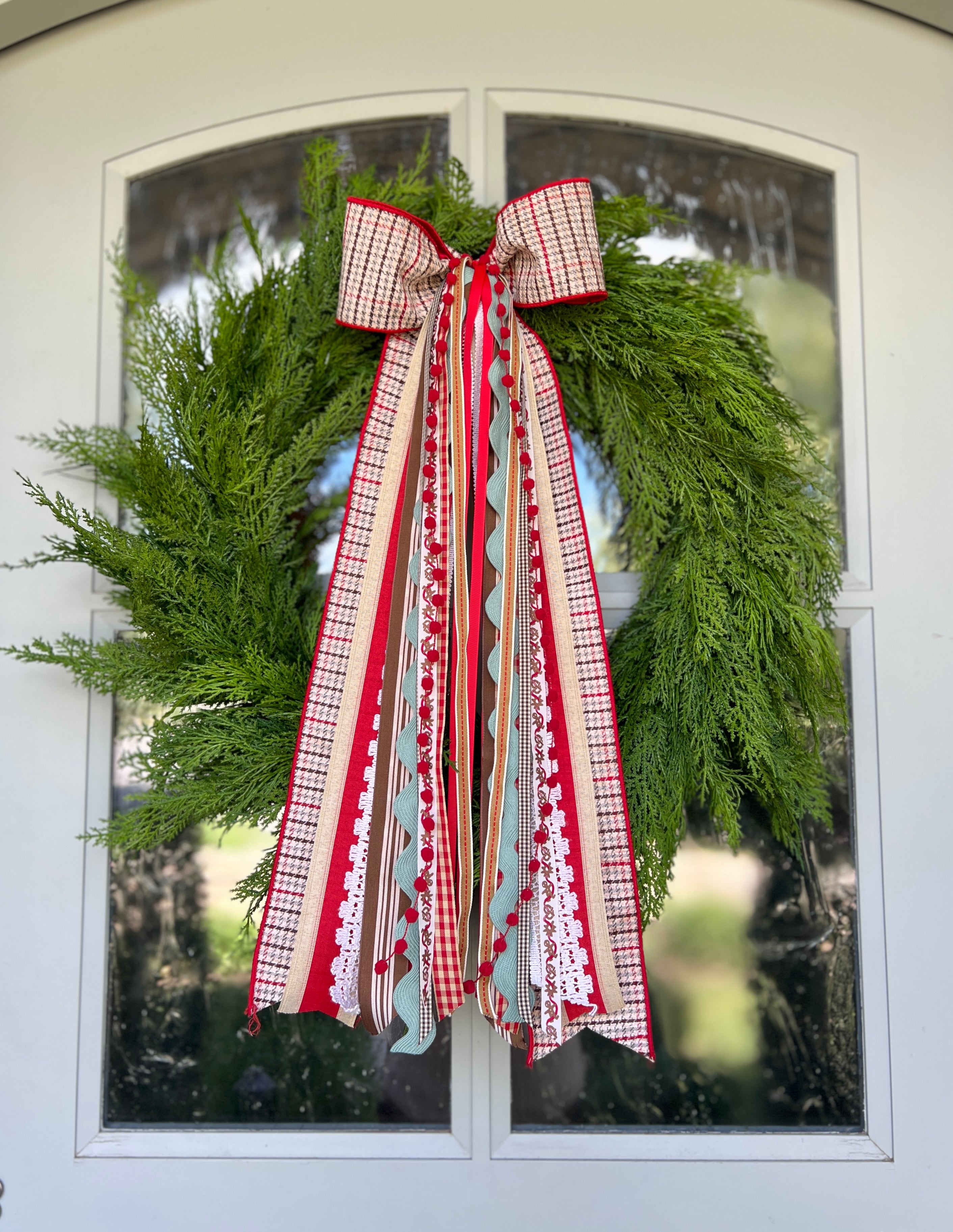 Gingerbread Cottage Wreath Ribbon