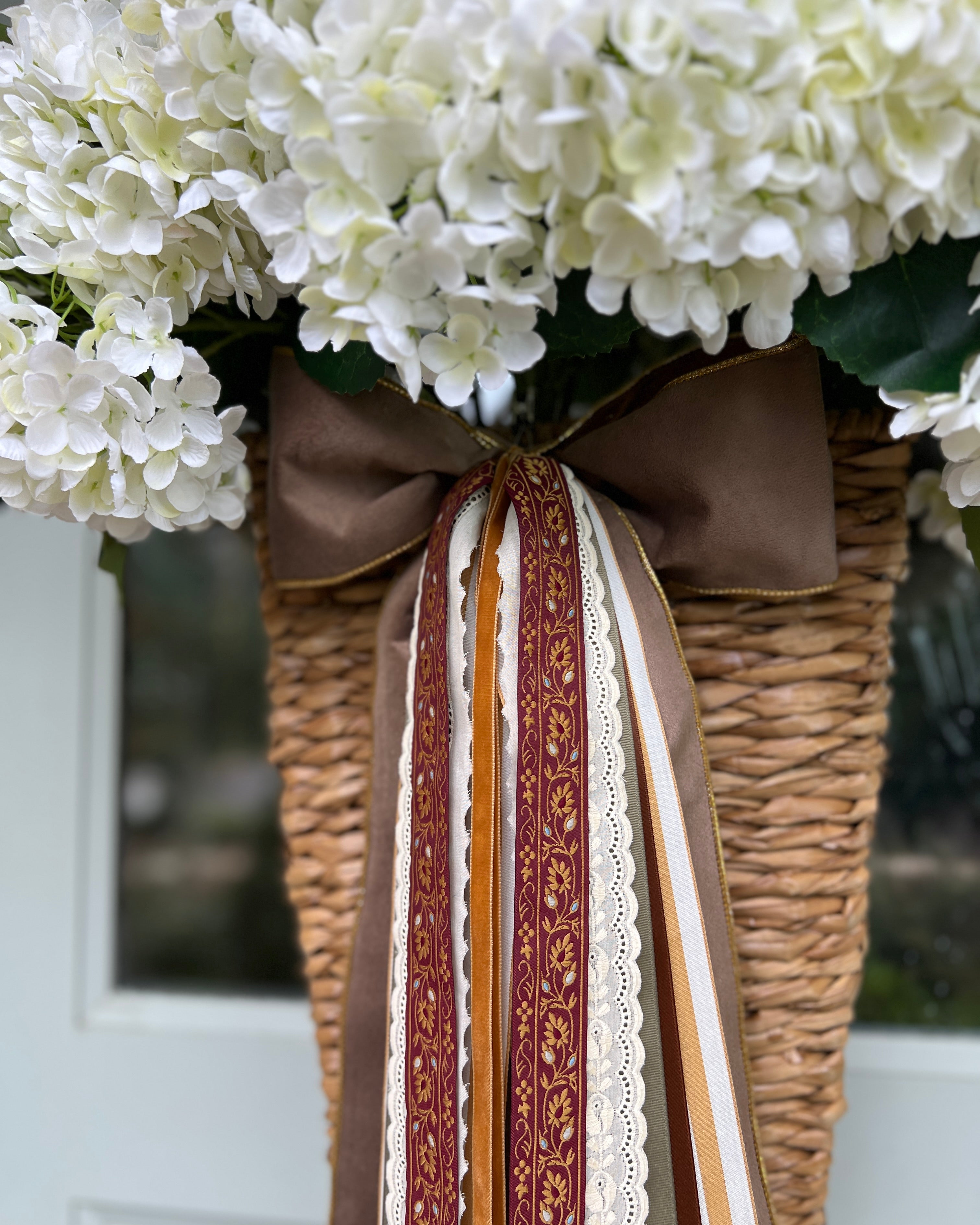 Golden Harvest Wreath Ribbon