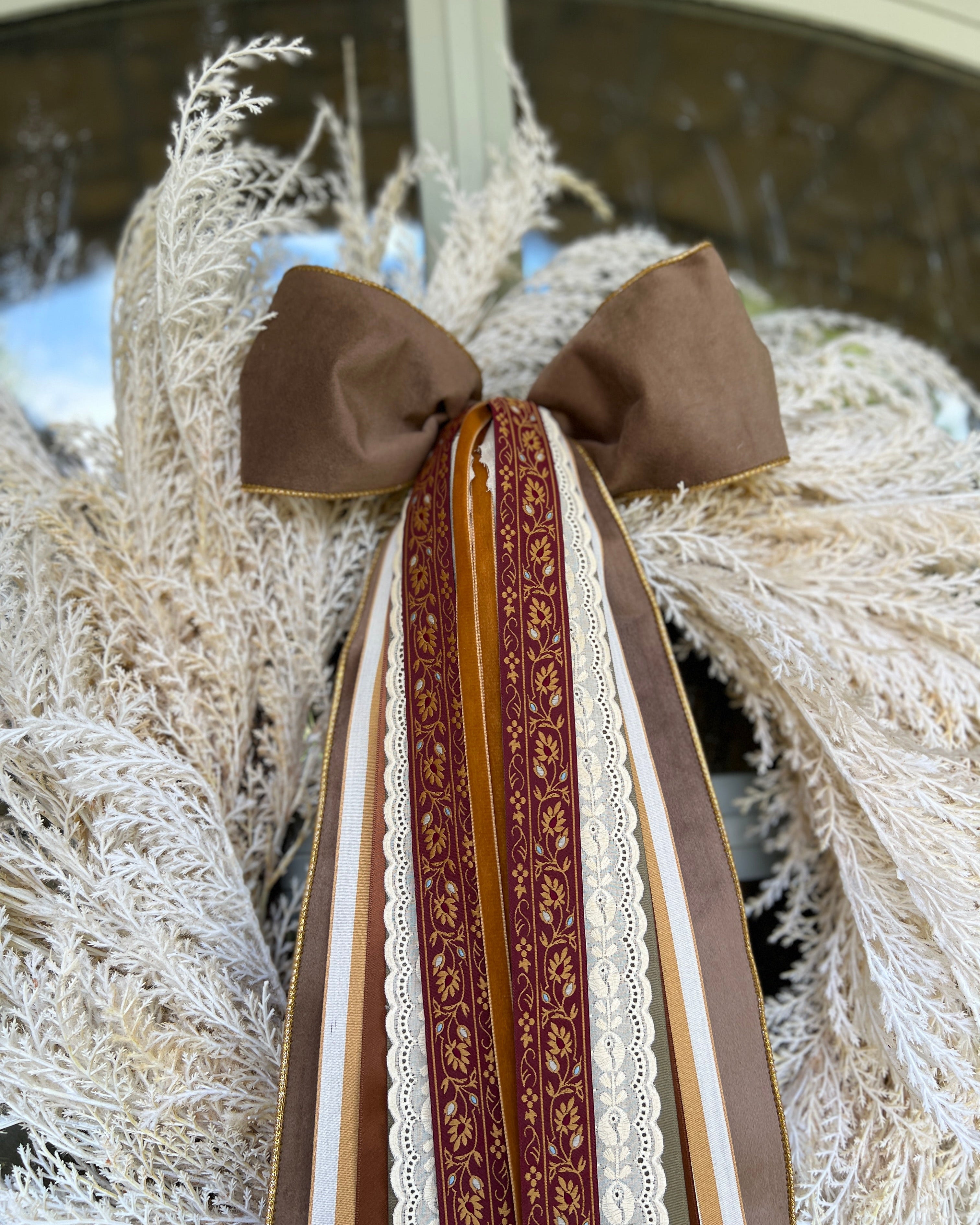 Golden Harvest Wreath Ribbon