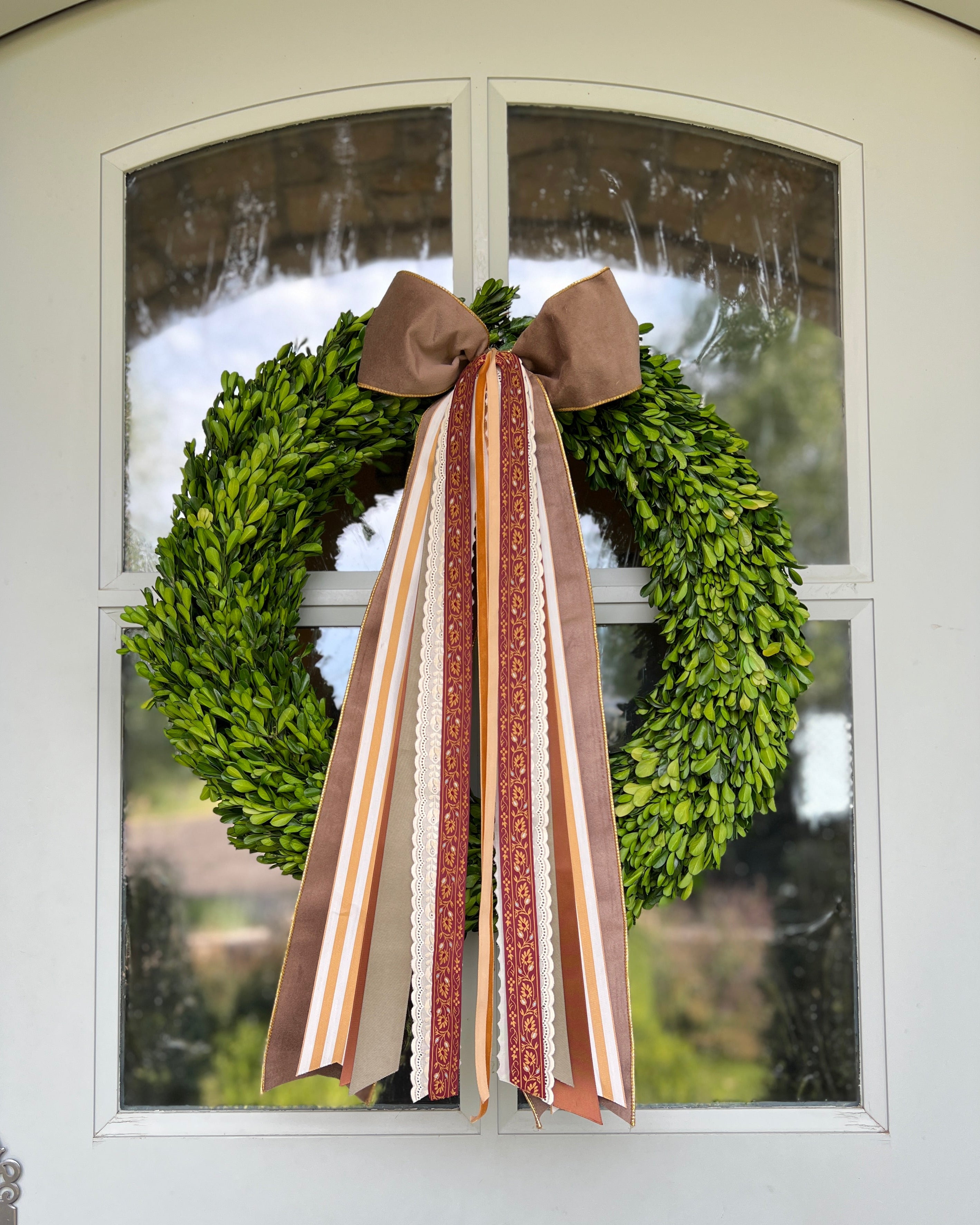 Golden Harvest Wreath Ribbon