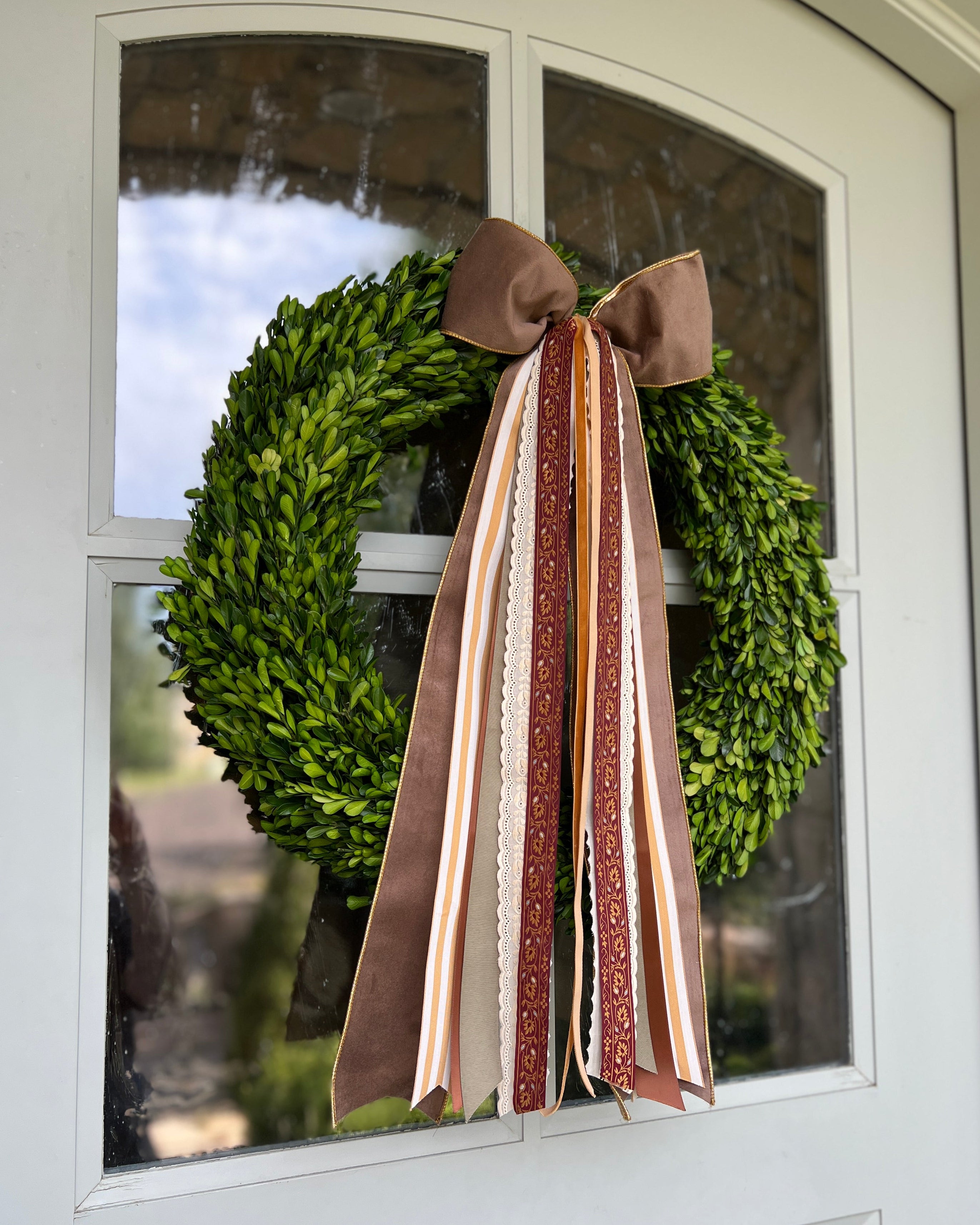 Golden Harvest Wreath Ribbon