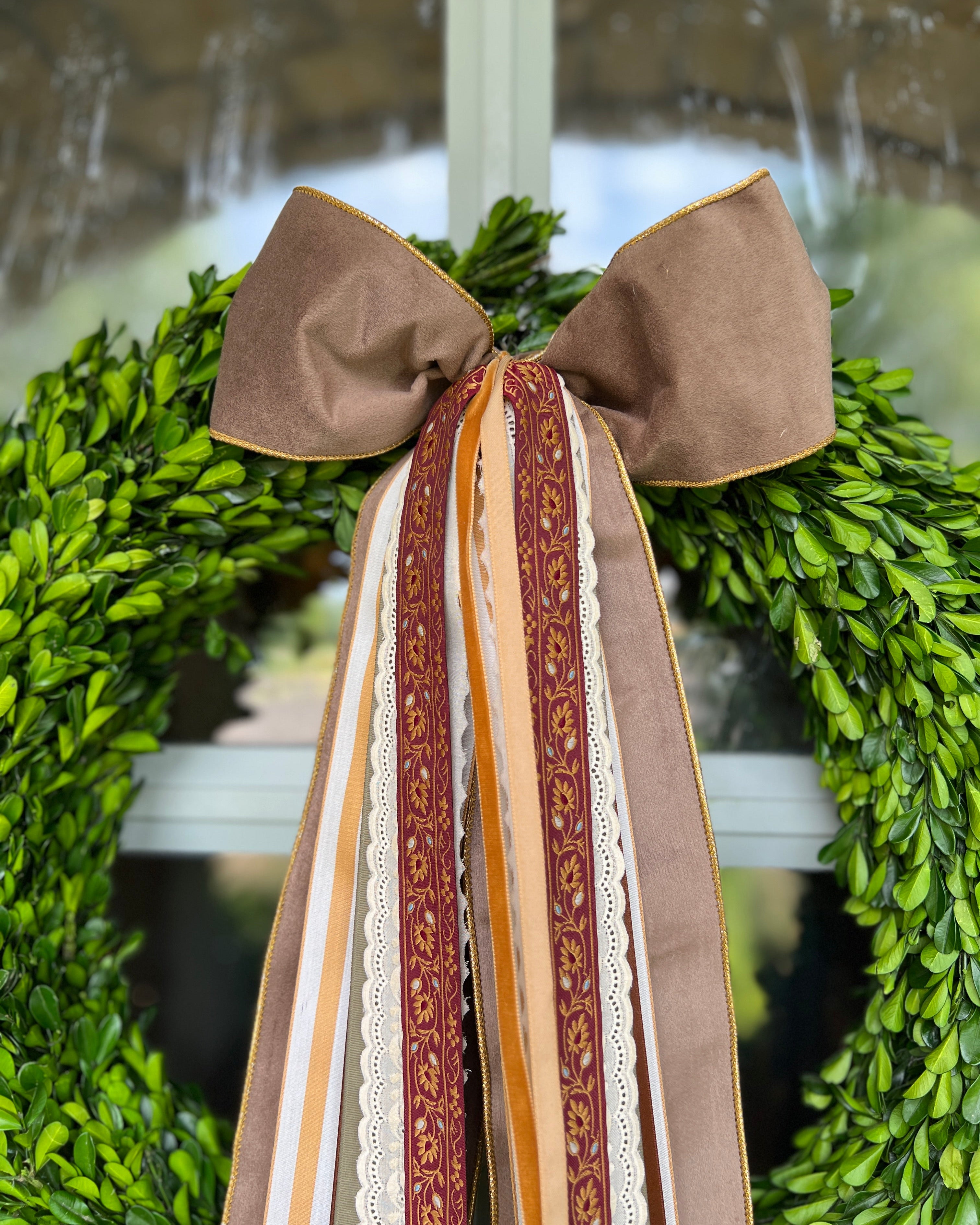 Golden Harvest Wreath Ribbon