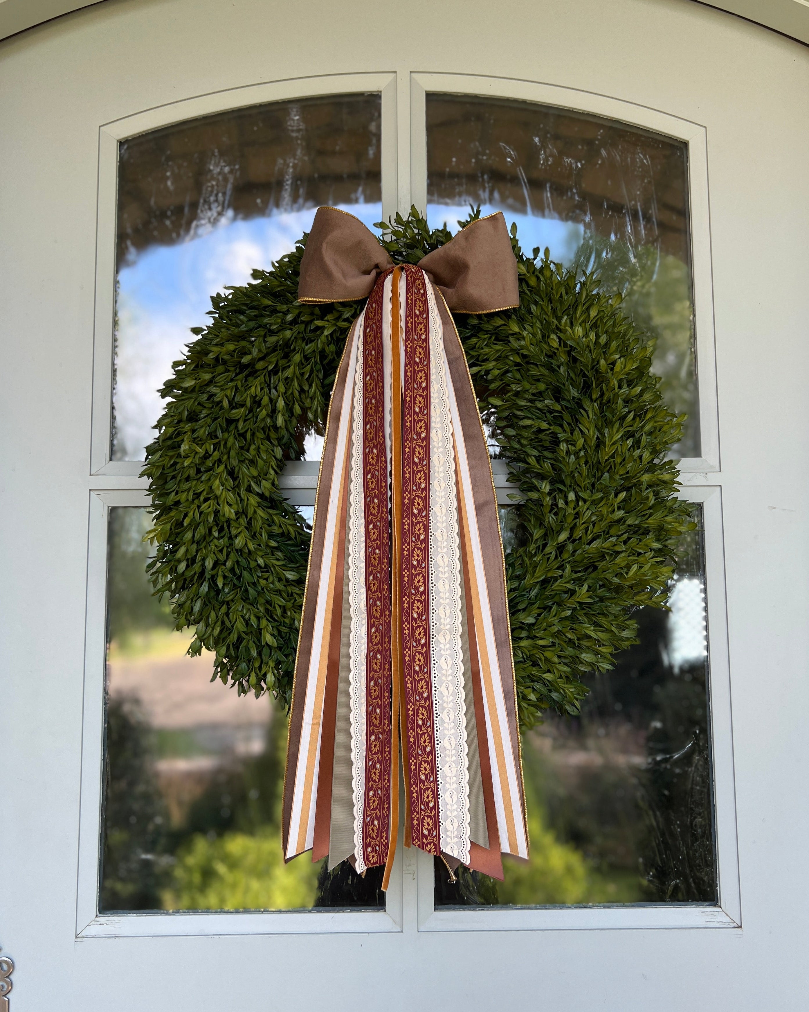 Golden Harvest Wreath Ribbon