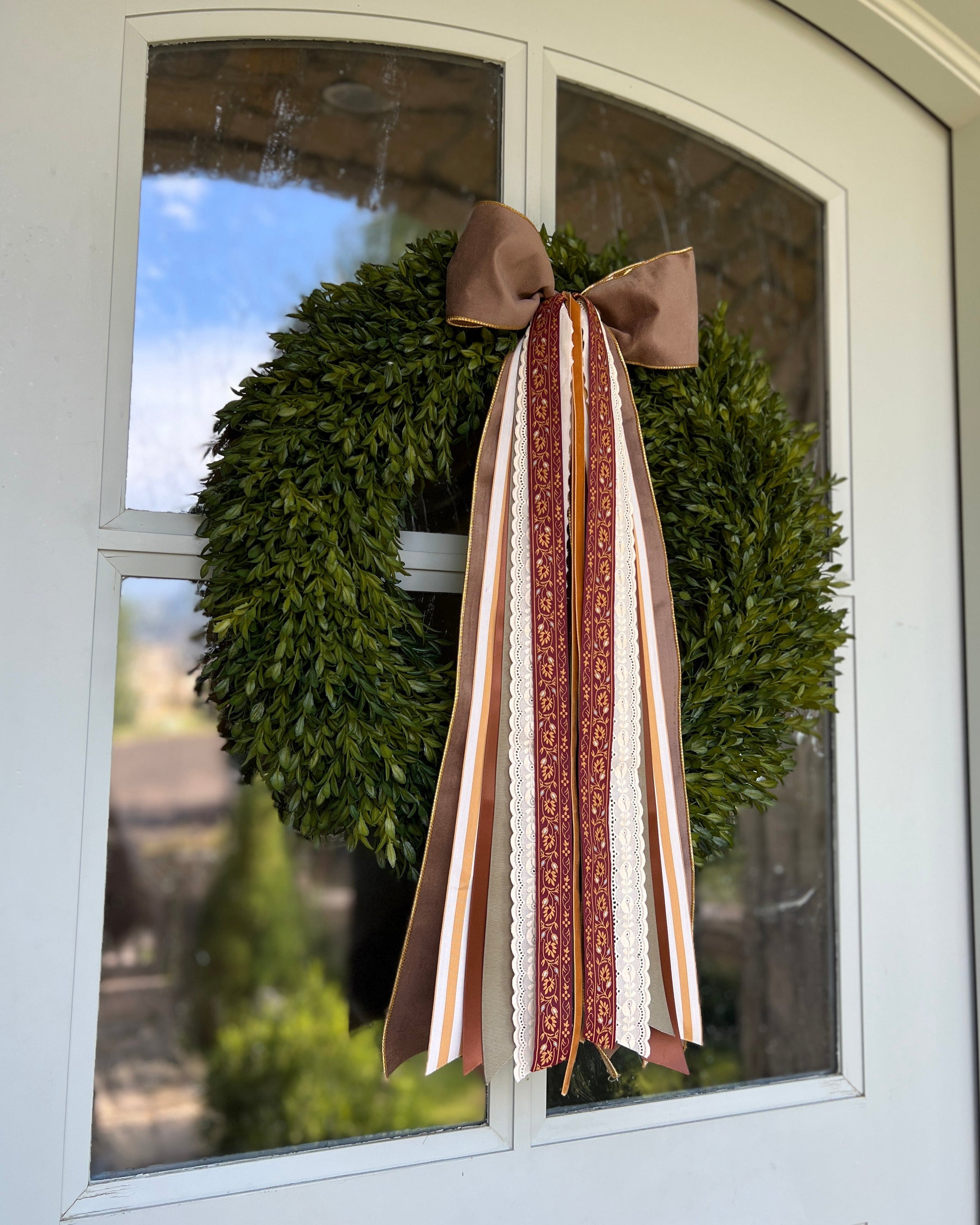 Golden Harvest Wreath Ribbon