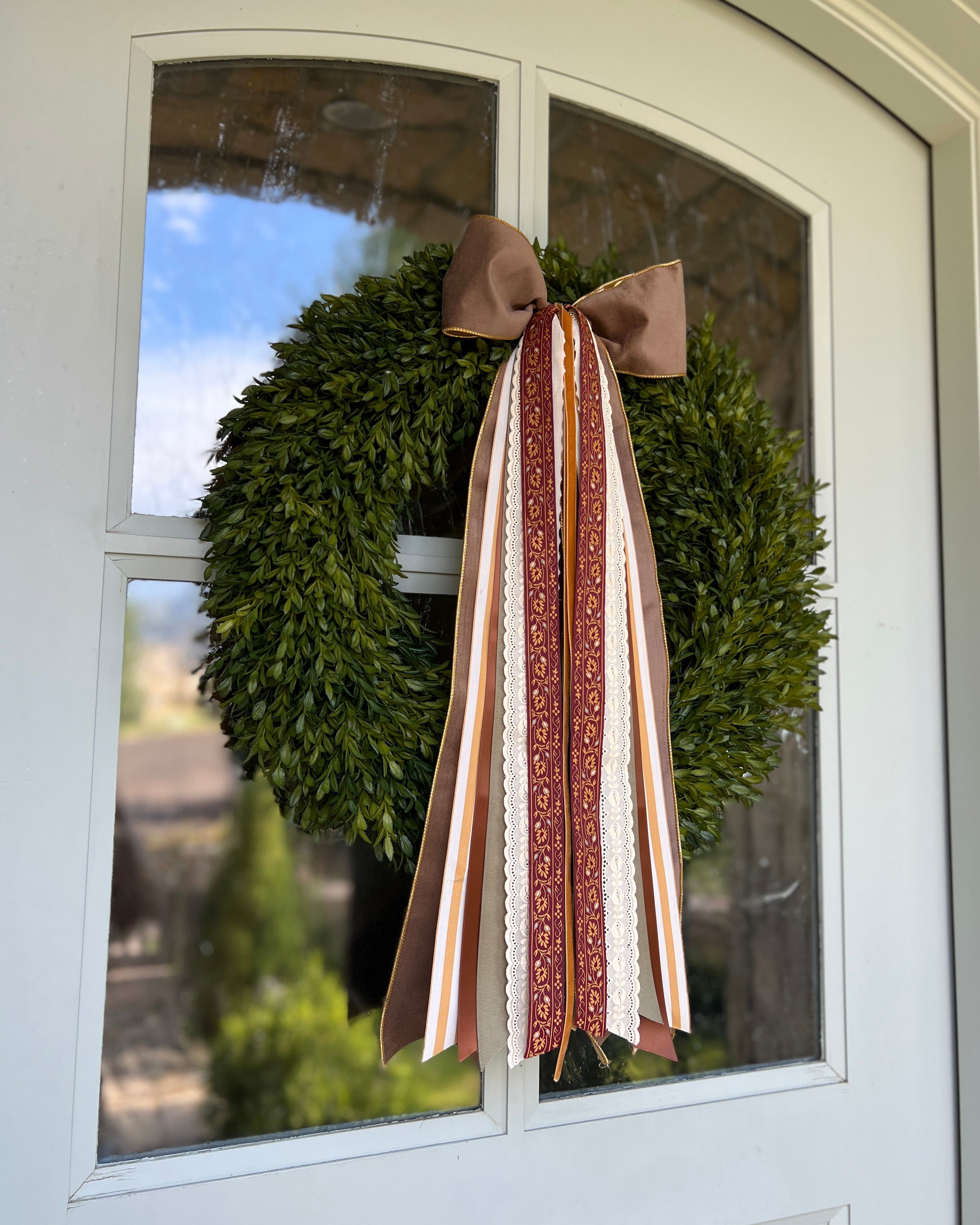 Golden Harvest Wreath Ribbon