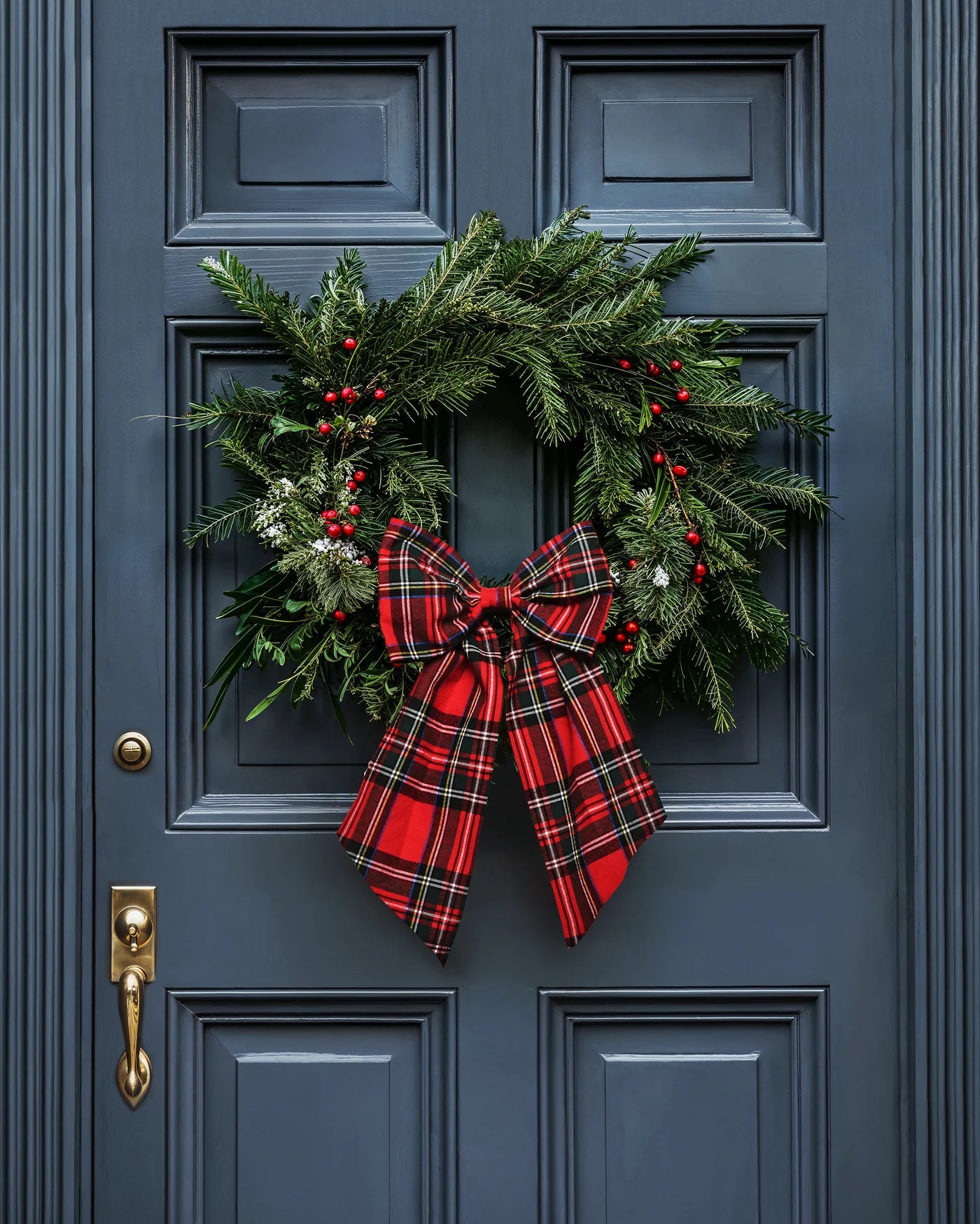 Imperial Tartan Wreath Bow