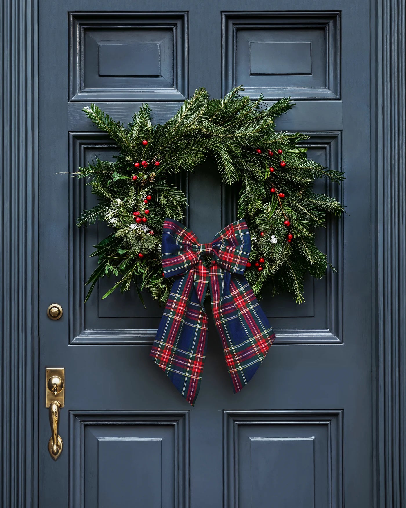 Windsor Tartan Wreath Bow
