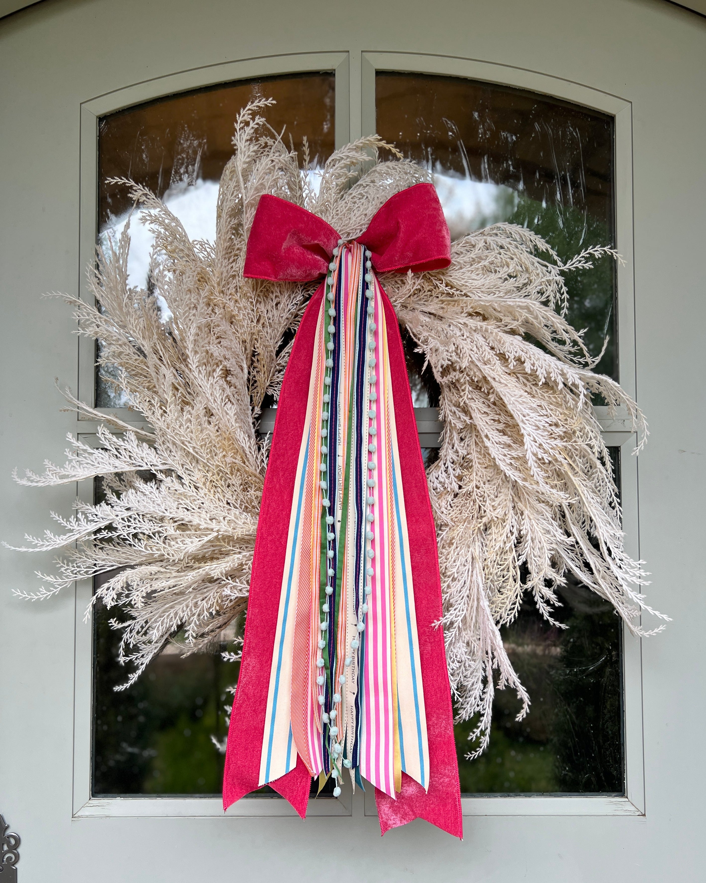 Happy Birthday Wreath Ribbon
