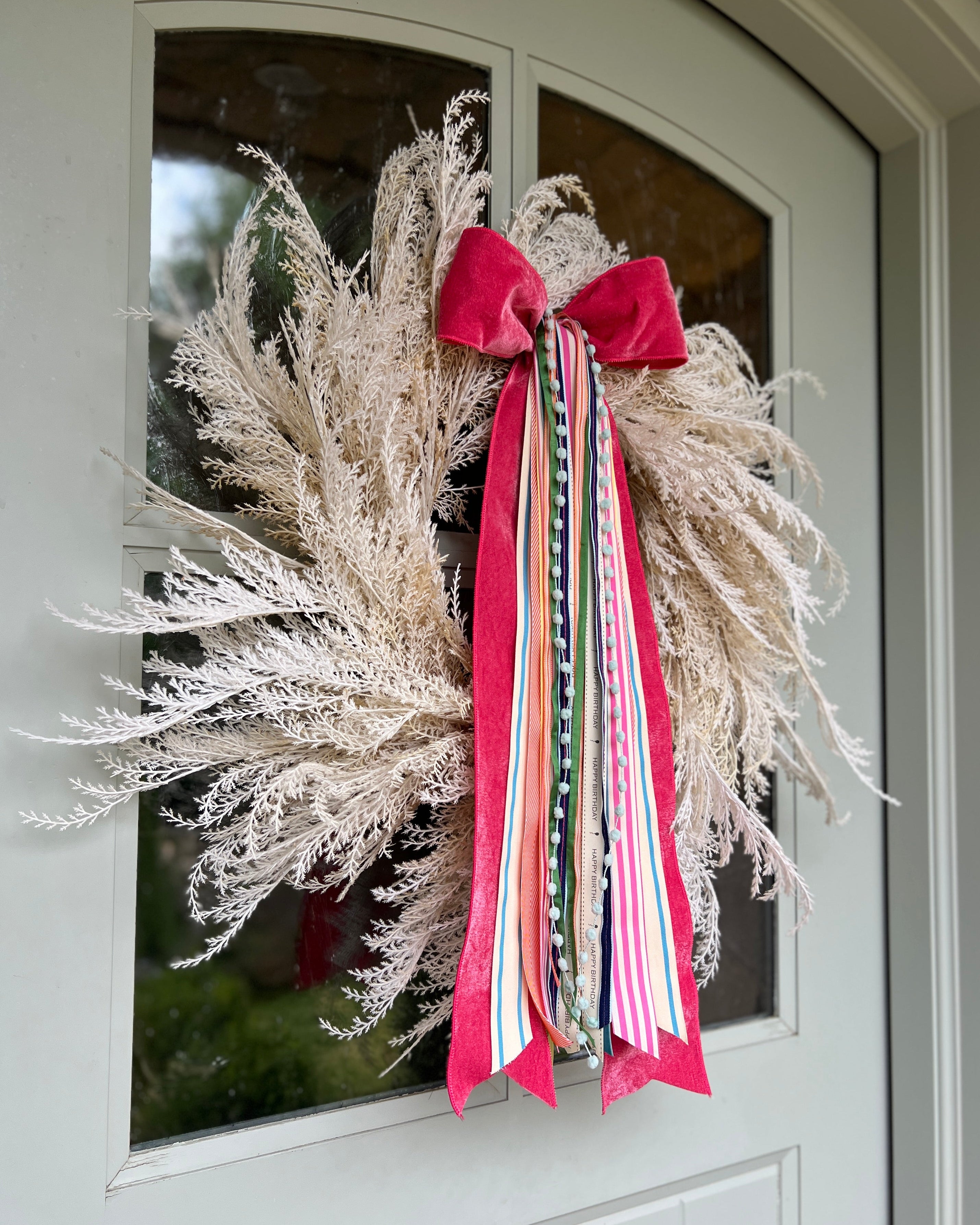 Happy Birthday Wreath Ribbon
