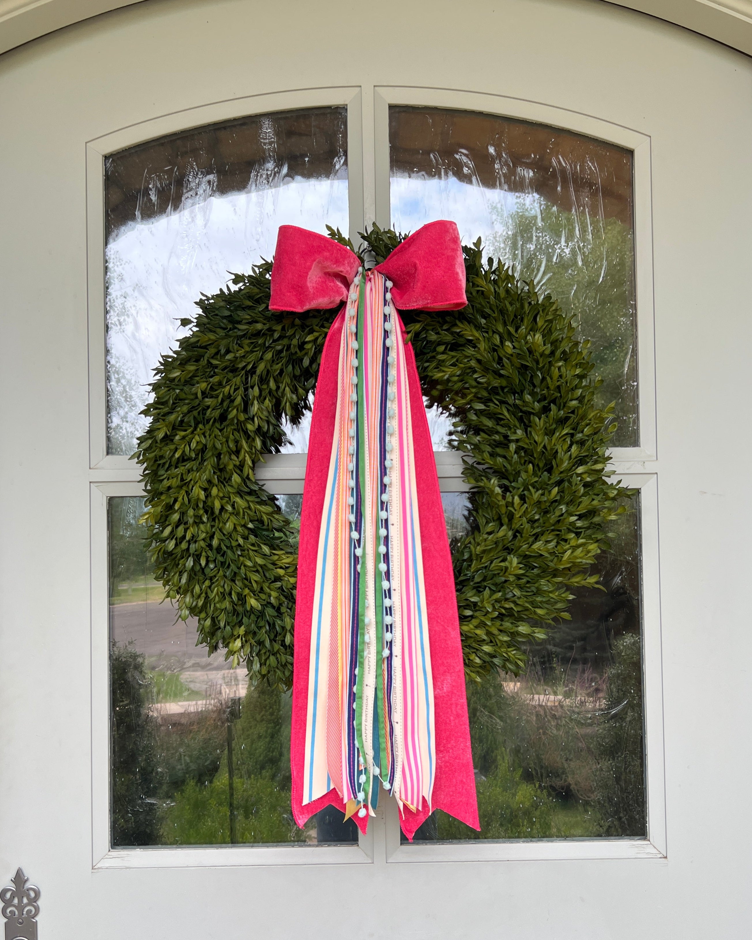 Happy Birthday Wreath Ribbon