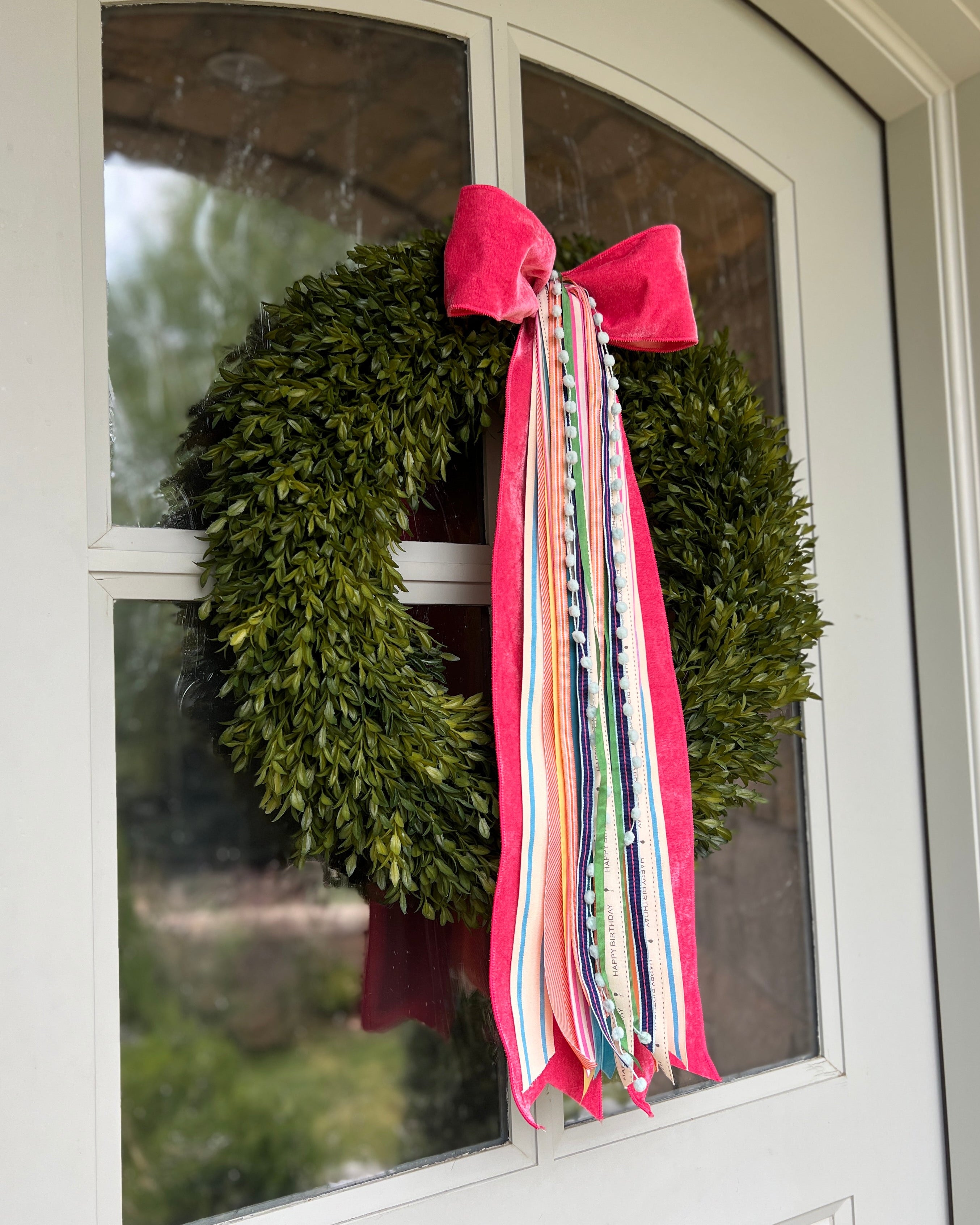 Happy Birthday Wreath Ribbon