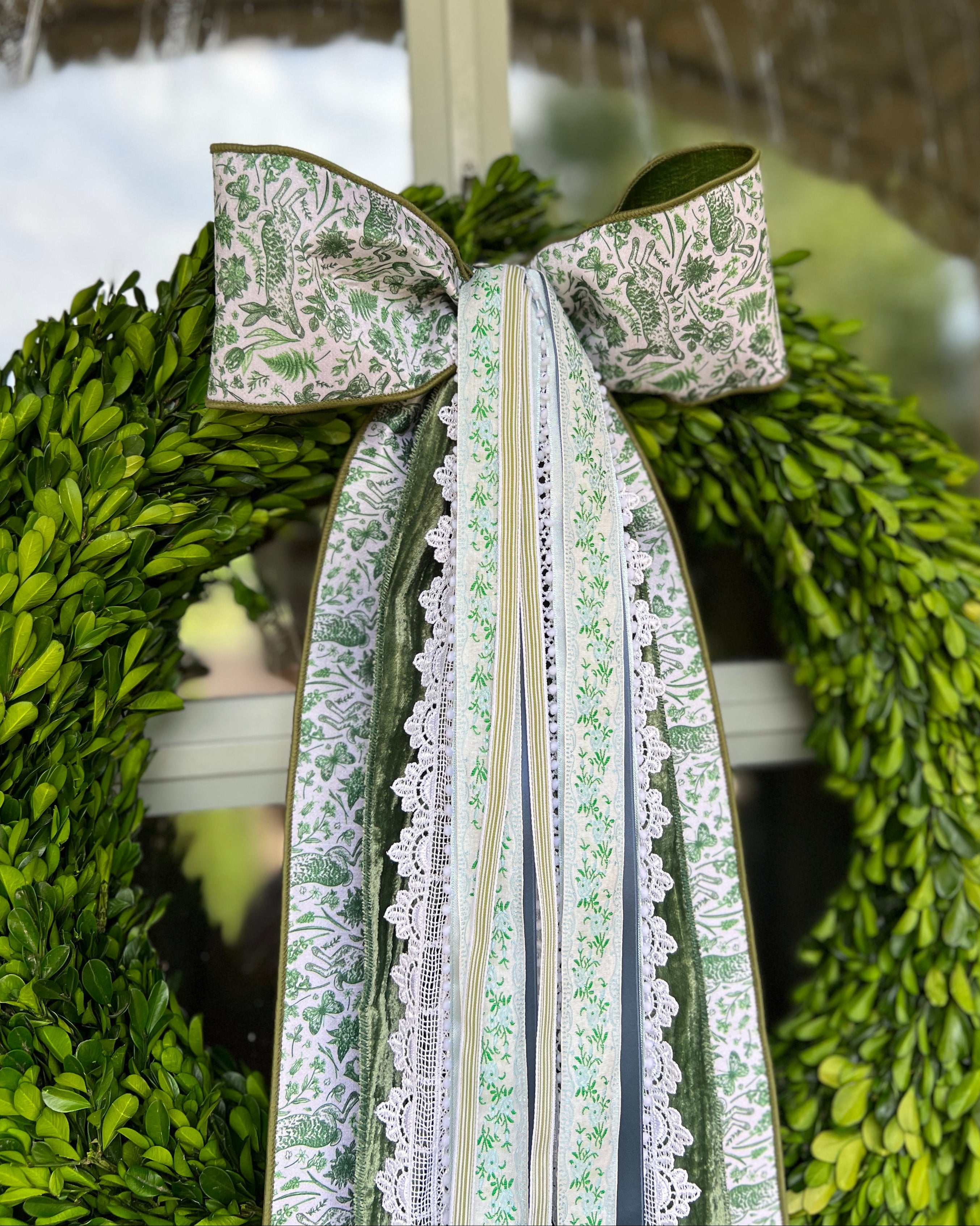 Heirloom Garden Wreath Ribbon