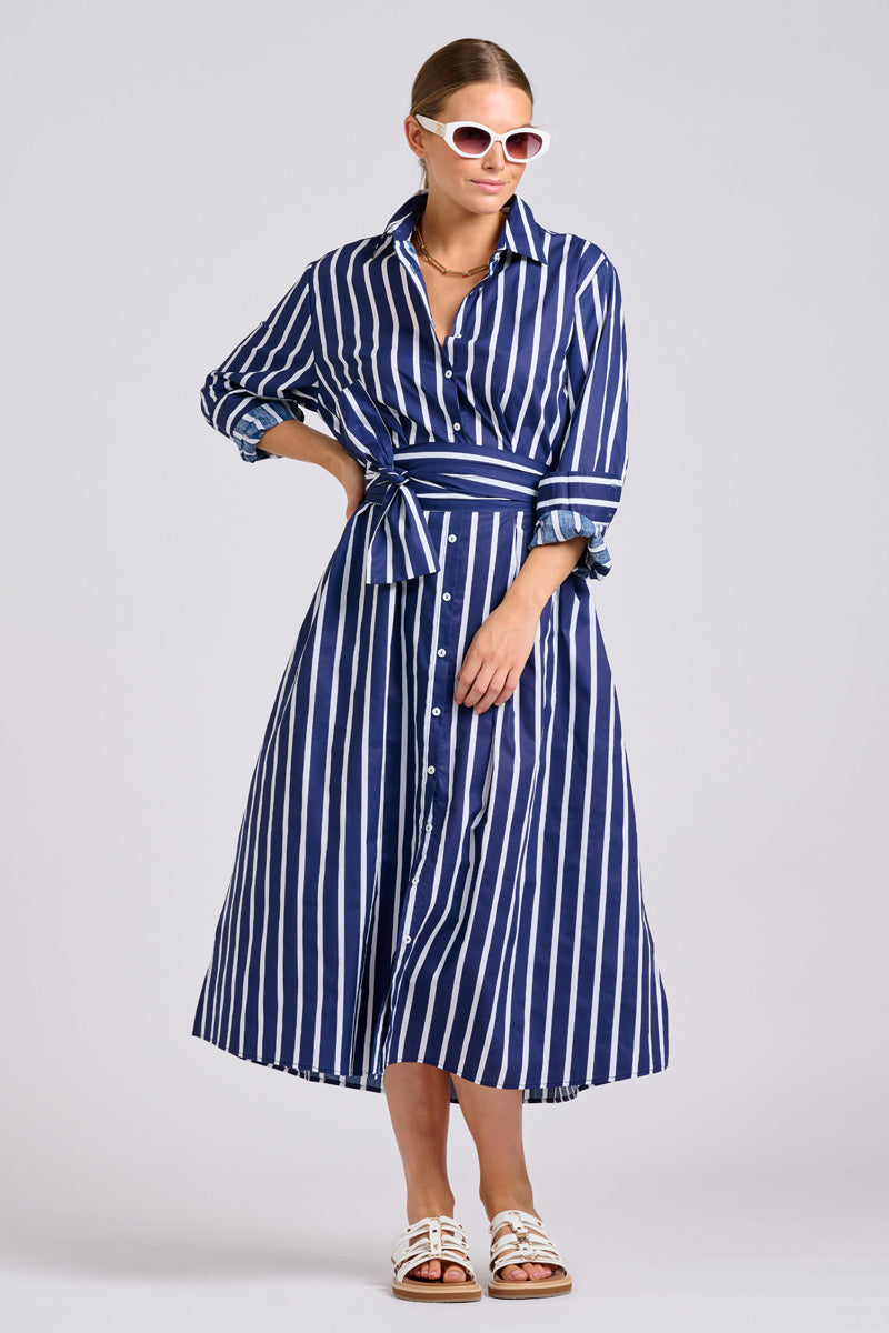 The Luna Long Line Shirt Dress