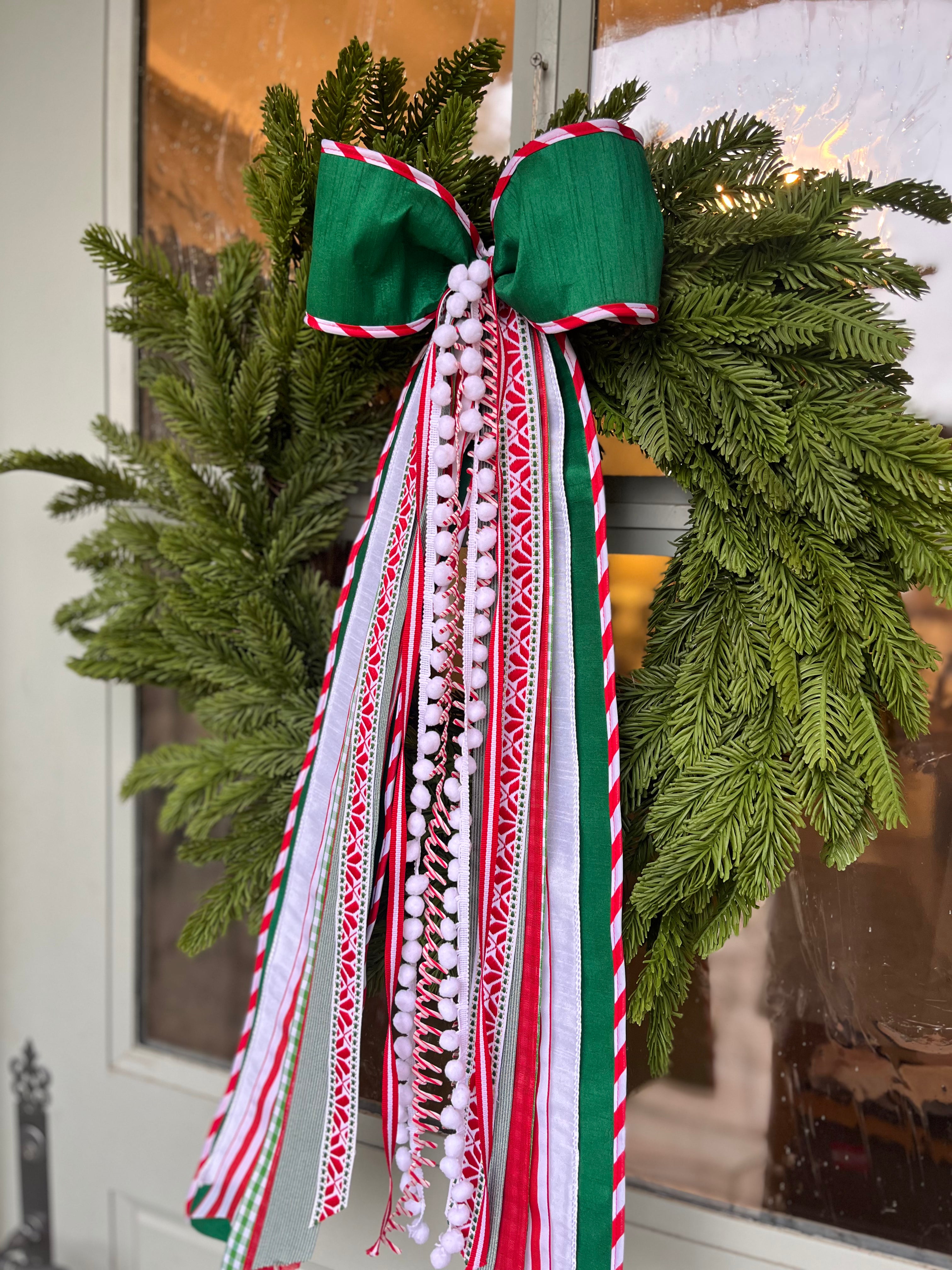Candy Cane Lane Wreath Ribbon
