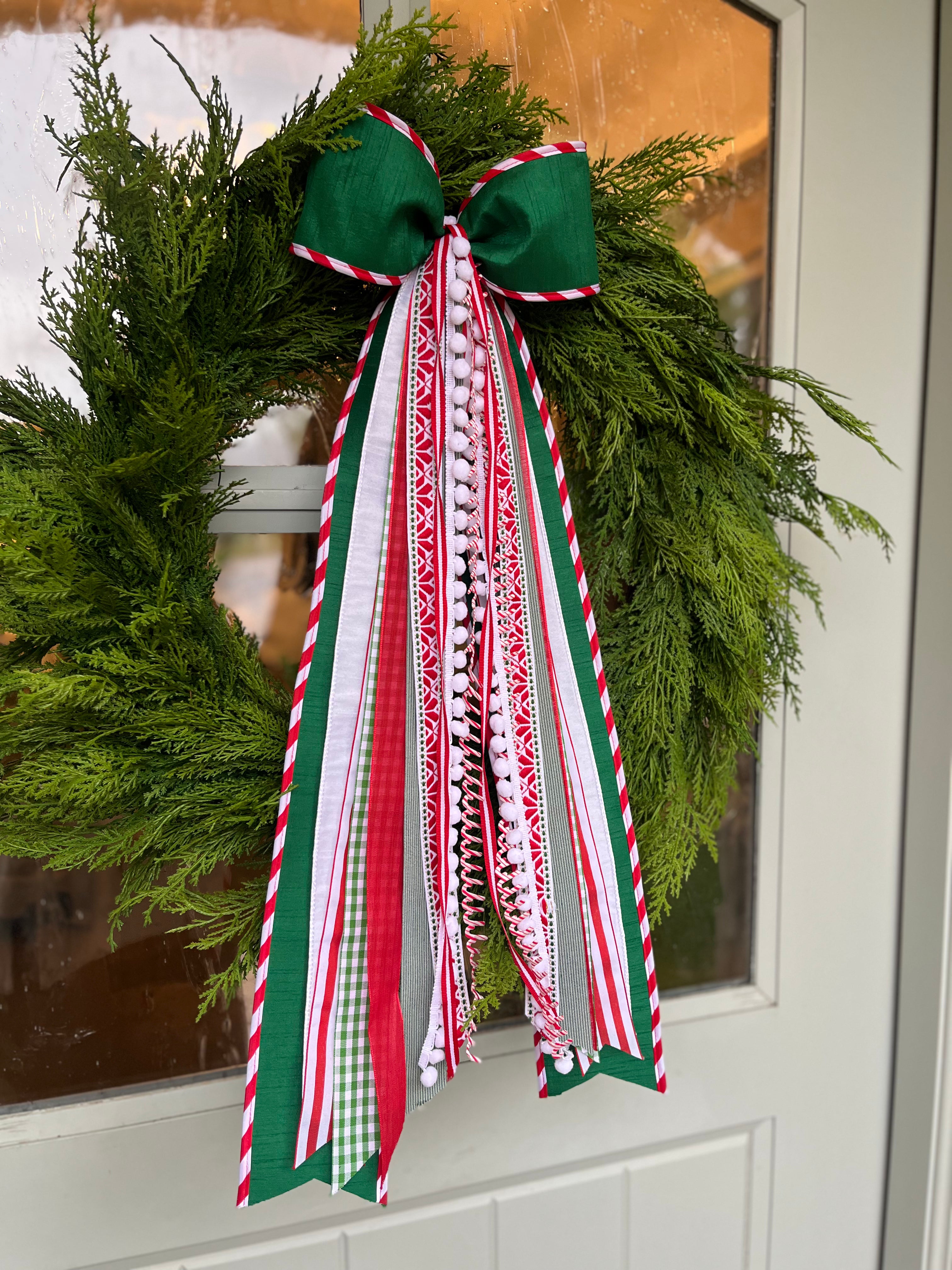 Candy Cane Lane Wreath Ribbon