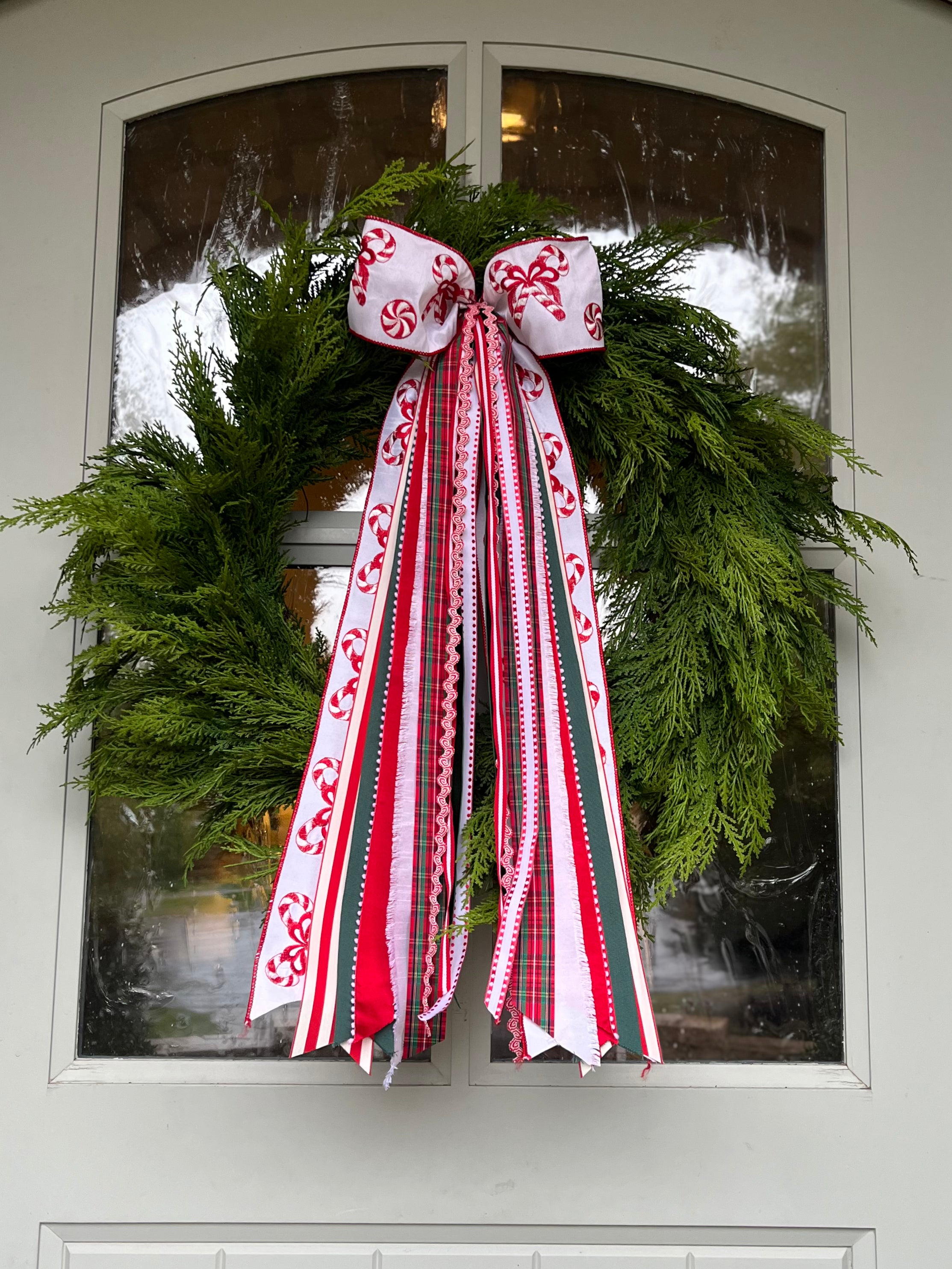 Peppermint & Pine Wreath Ribbon