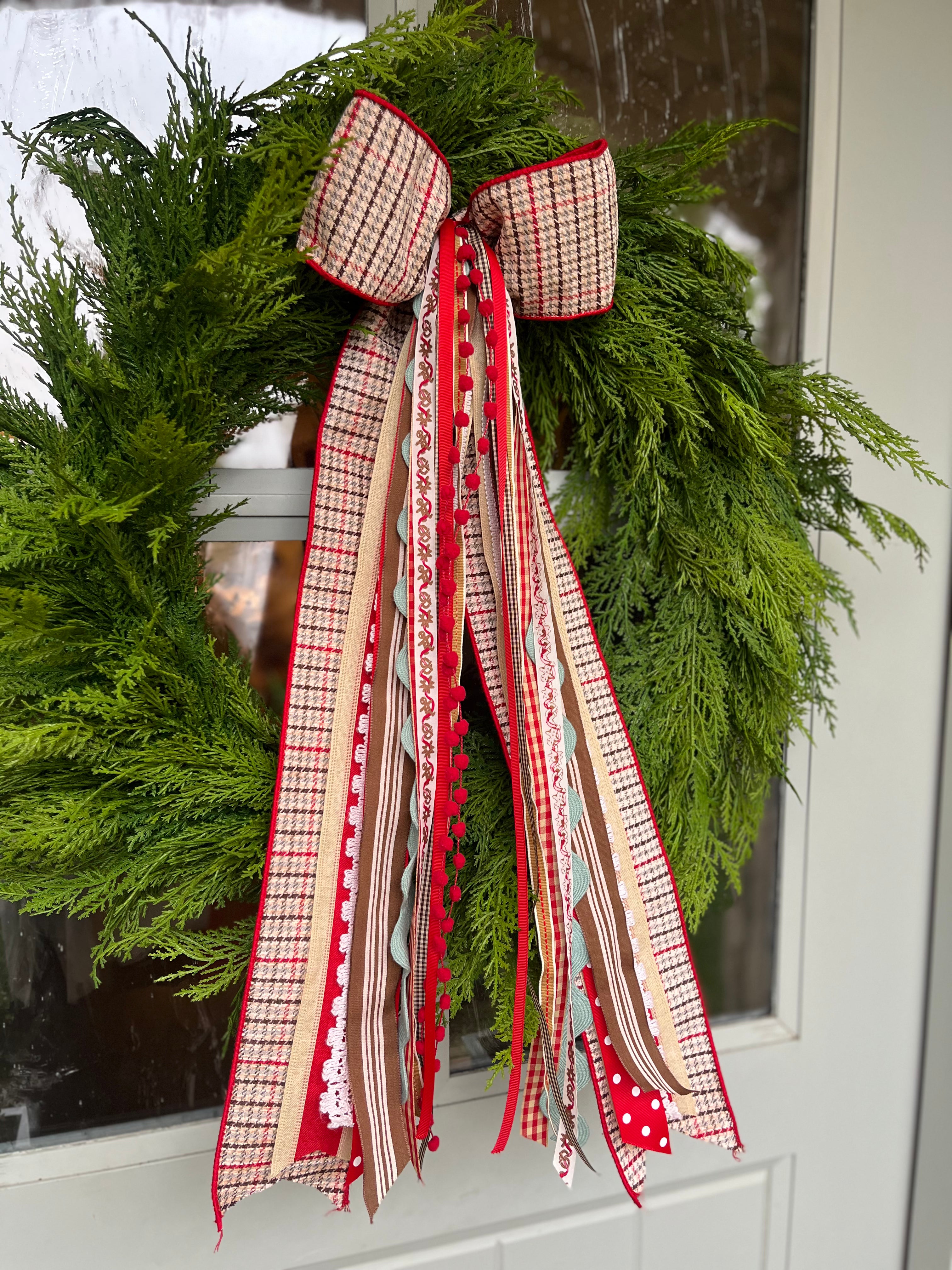 Gingerbread Cottage Wreath Ribbon
