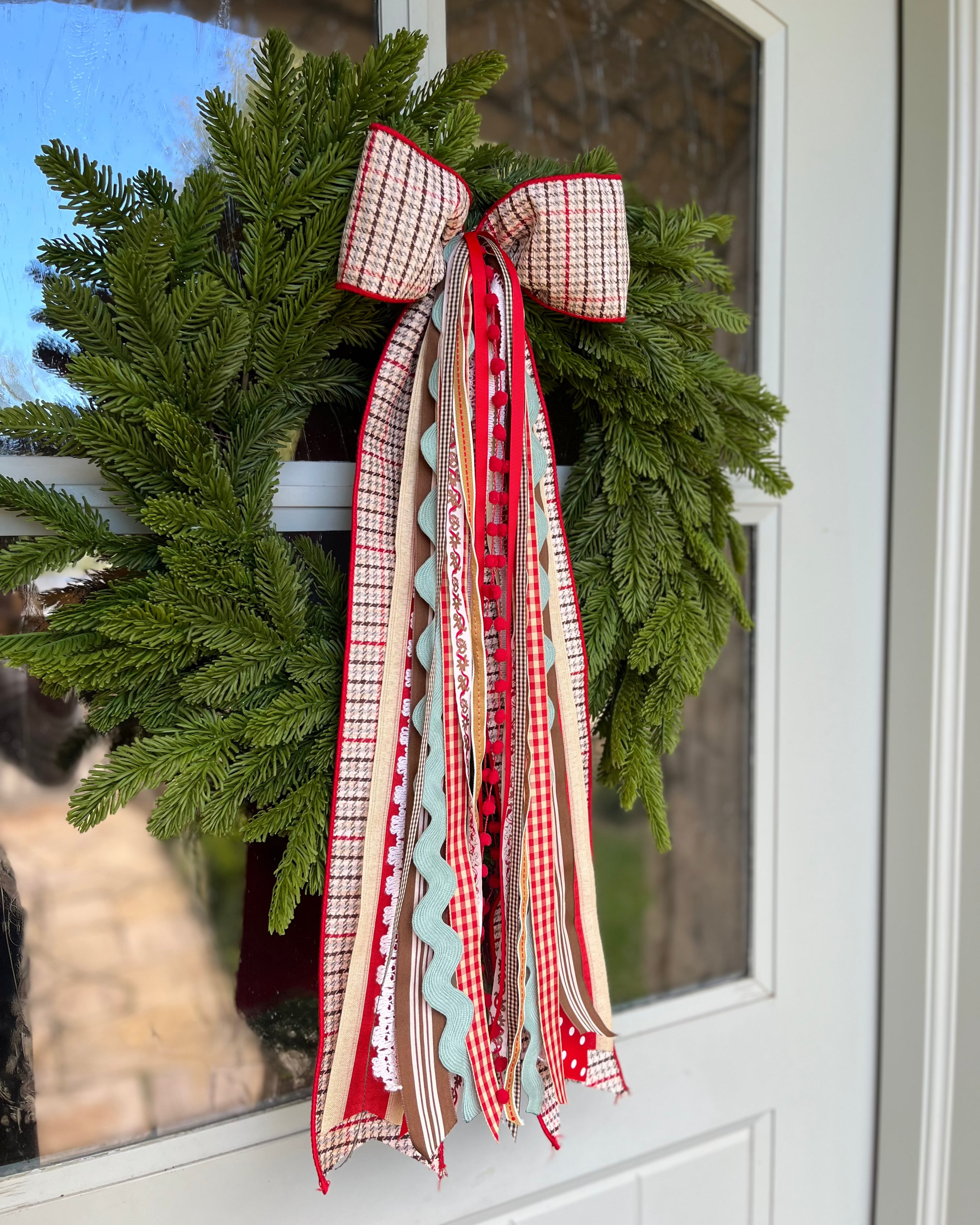 Gingerbread Cottage Wreath Ribbon