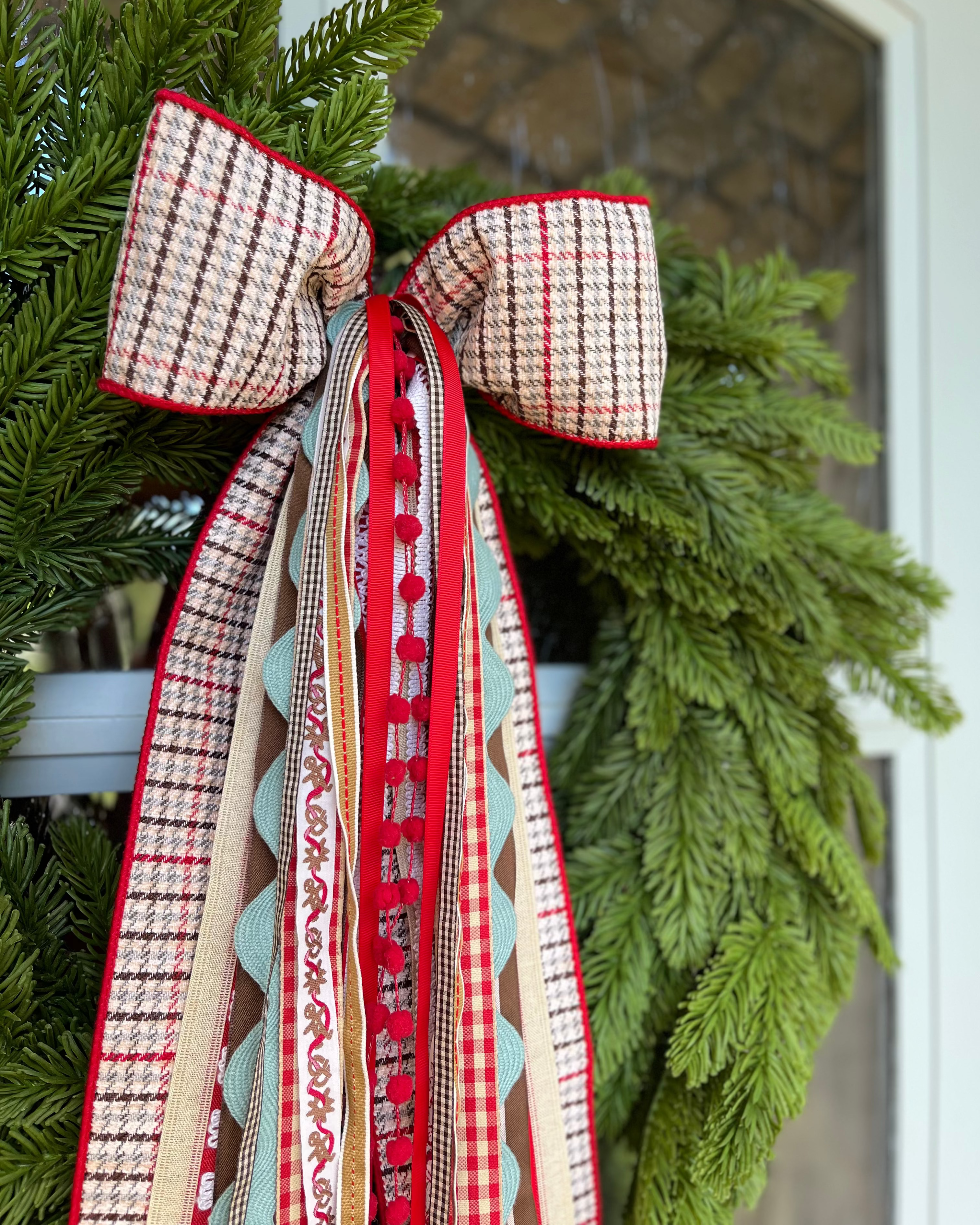 Gingerbread Cottage Wreath Ribbon